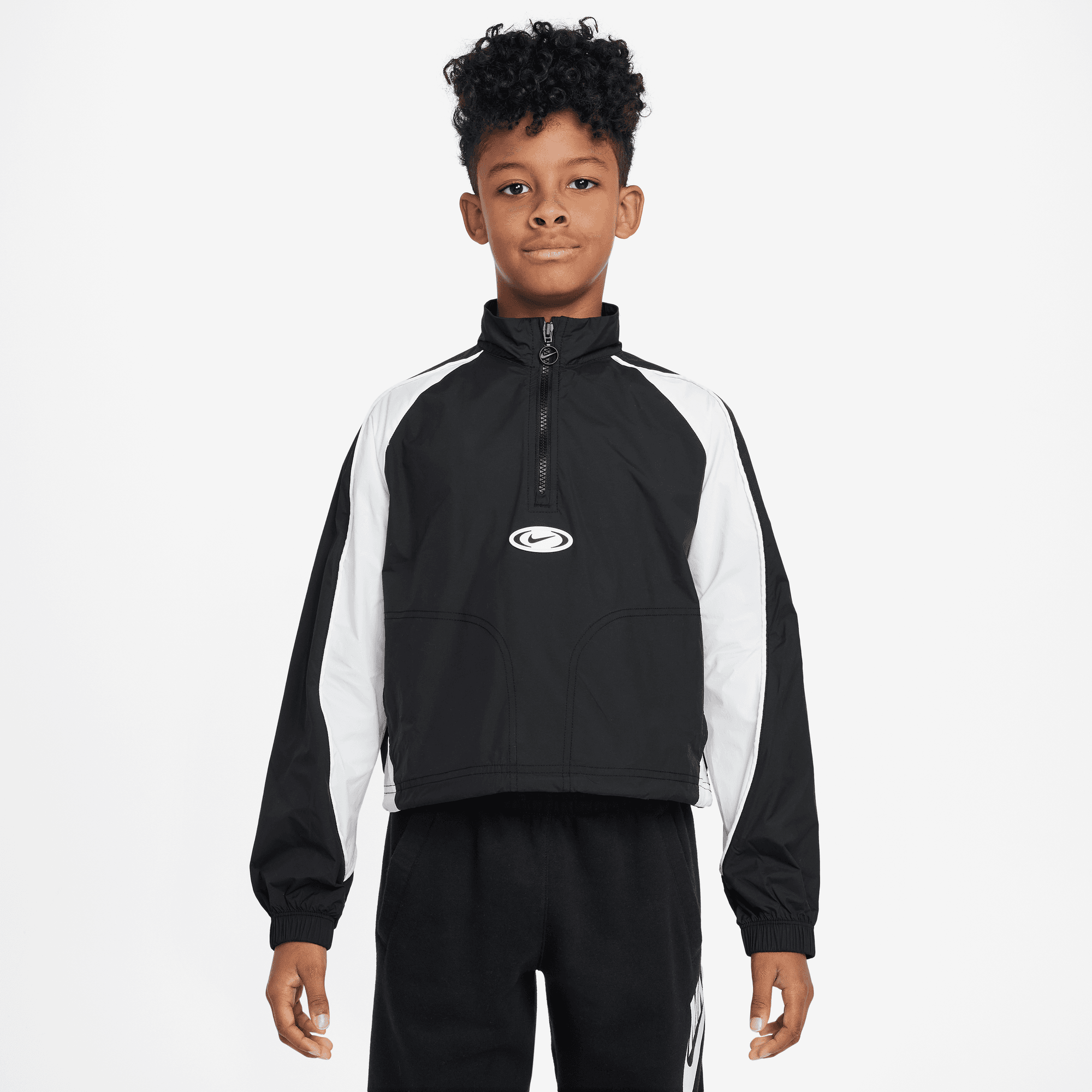 NIKE SPORTSWEAR GIRLS' 1/4-ZIP TRACK JACKET