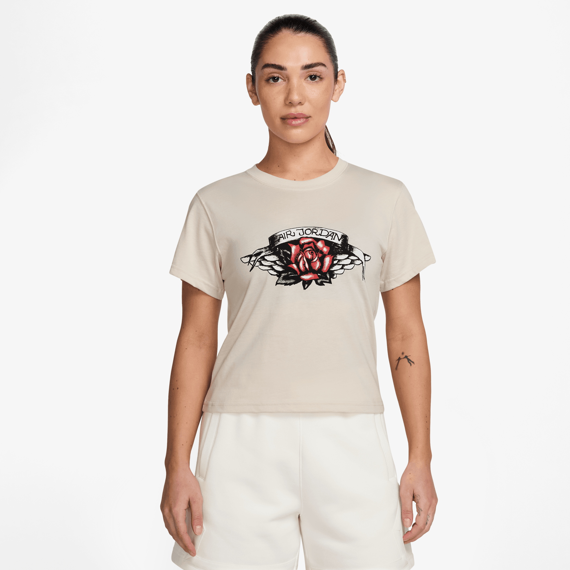 JORDAN FLIGHT WOMEN'S SLIM-FIT GRAPHIC T-SHIRT