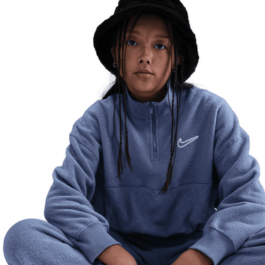 NIKE LFS BIG KIDS' (GIRLS') LONG-SLEEVE FLEECE TOP