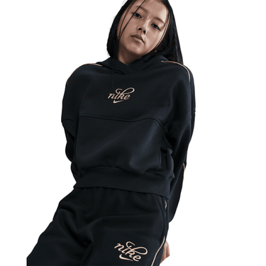 NIKE LFS CLUB FLEECE BIG KIDS' (GIRLS') BOXY HOODIE