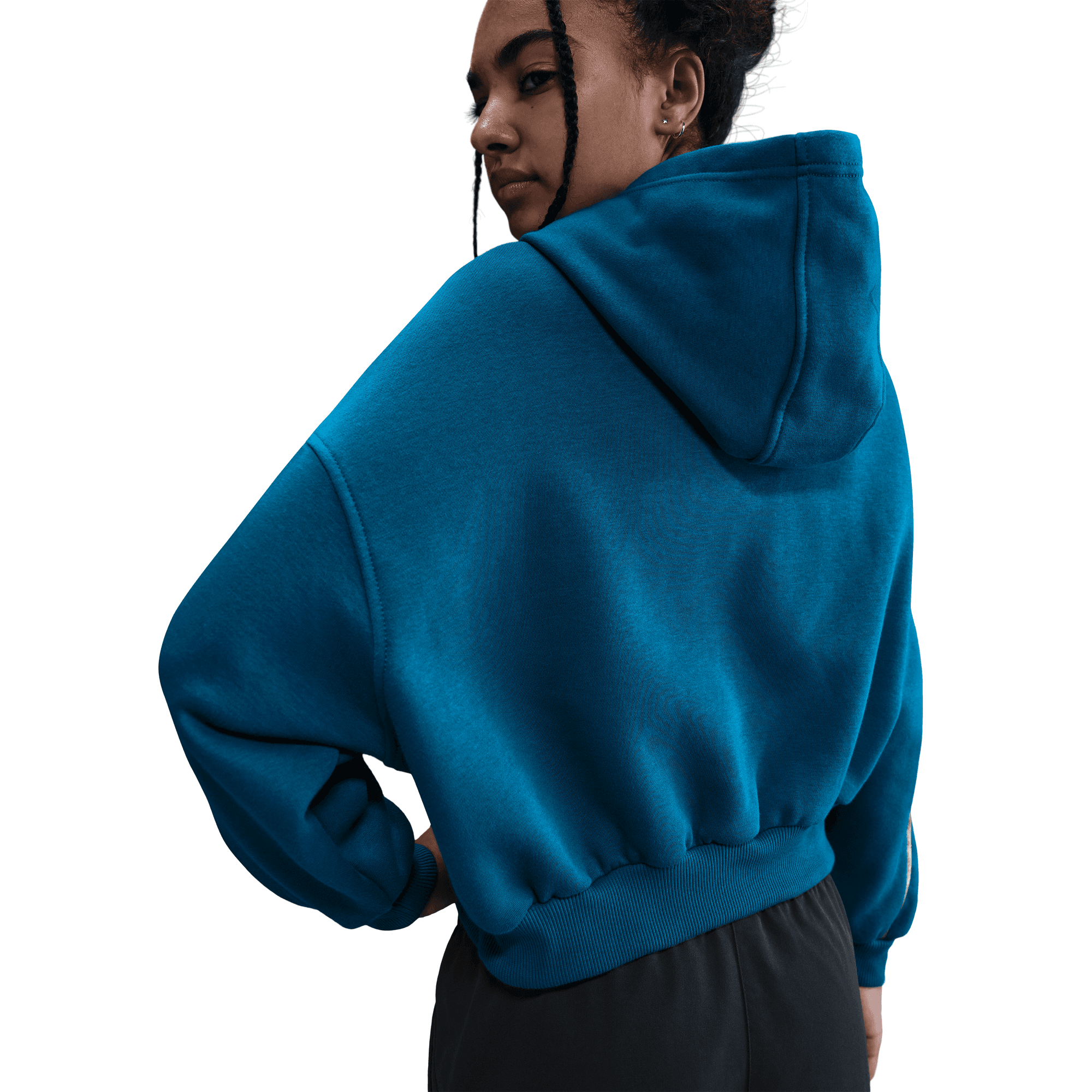 NIKE LFS CLUB FLEECE BIG KIDS' (GIRLS') BOXY HOODIE