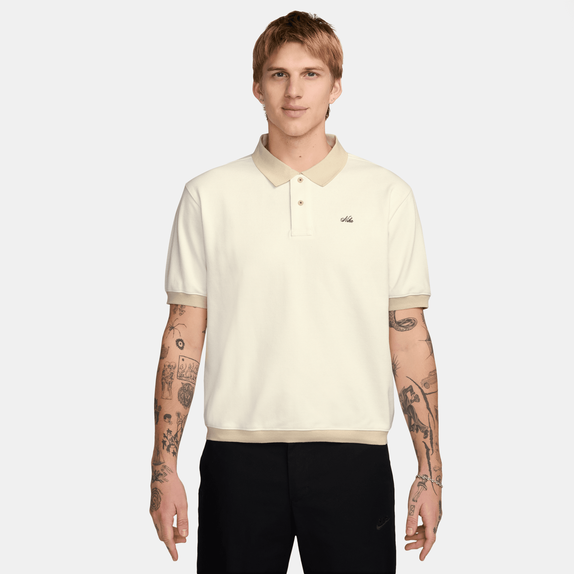 NIKE LIFE MEN'S HEAVYWEIGHT POLO