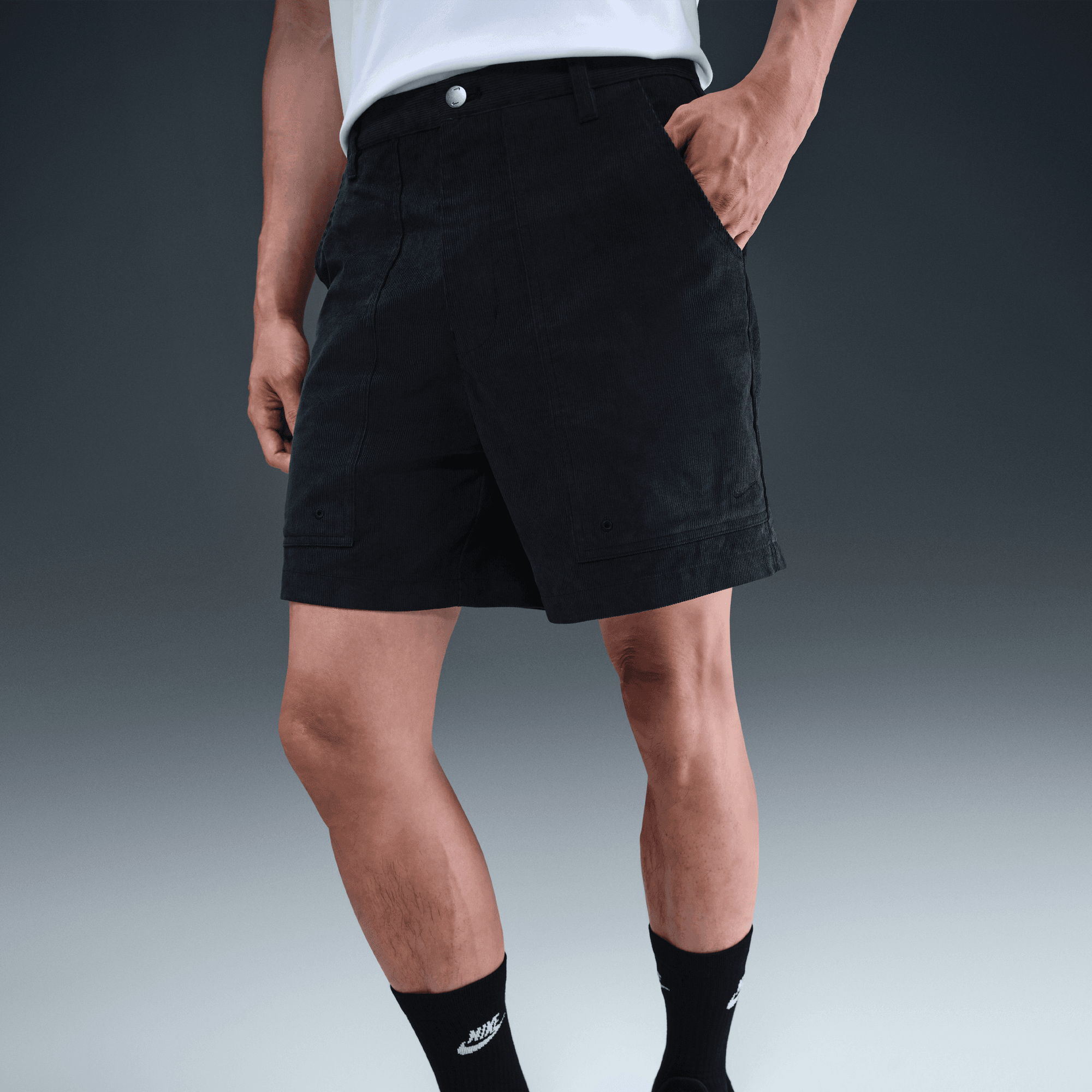 NIKE LIFE FLEECE MEN'S CORDUROY PARK SHORTS
