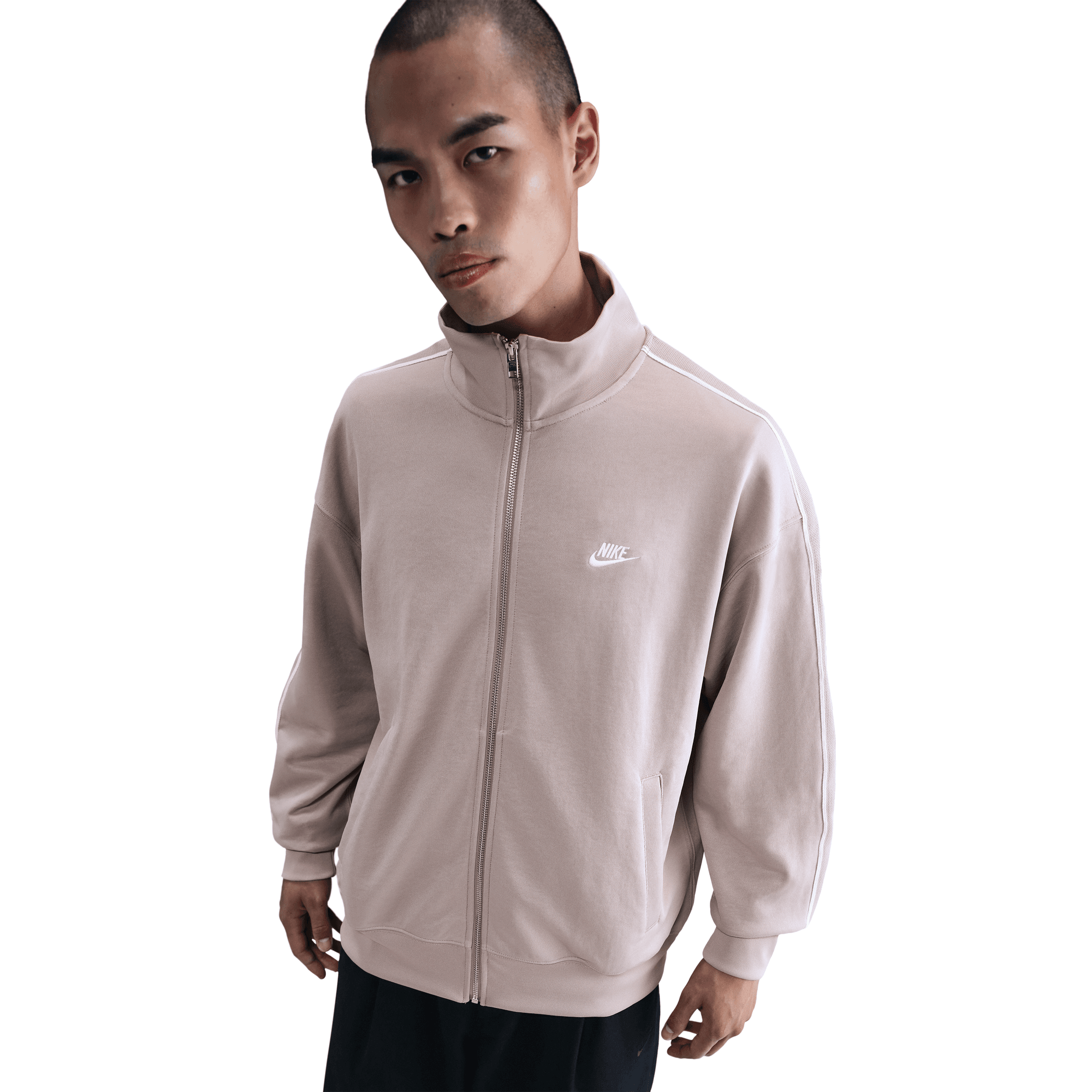 NIKE SPORTSWEAR CLUB MEN'S OVERSIZED KNIT TRACK JACKET