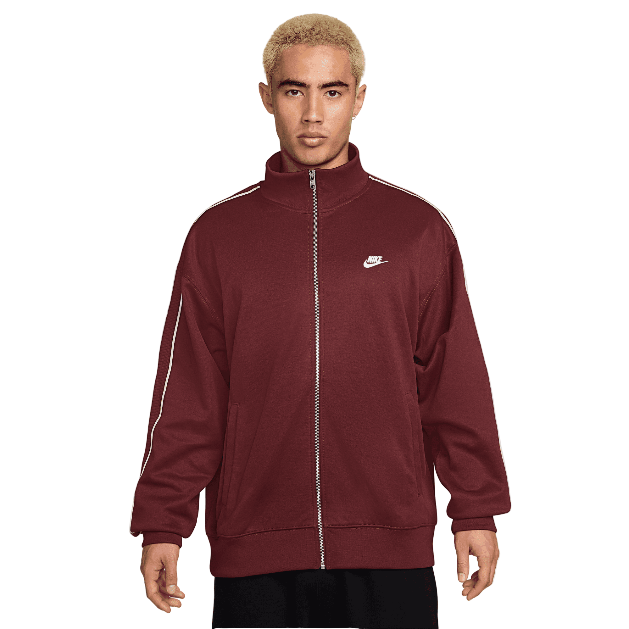 NIKE SPORTSWEAR CLUB MEN'S OVERSIZED KNIT TRACK JACKET