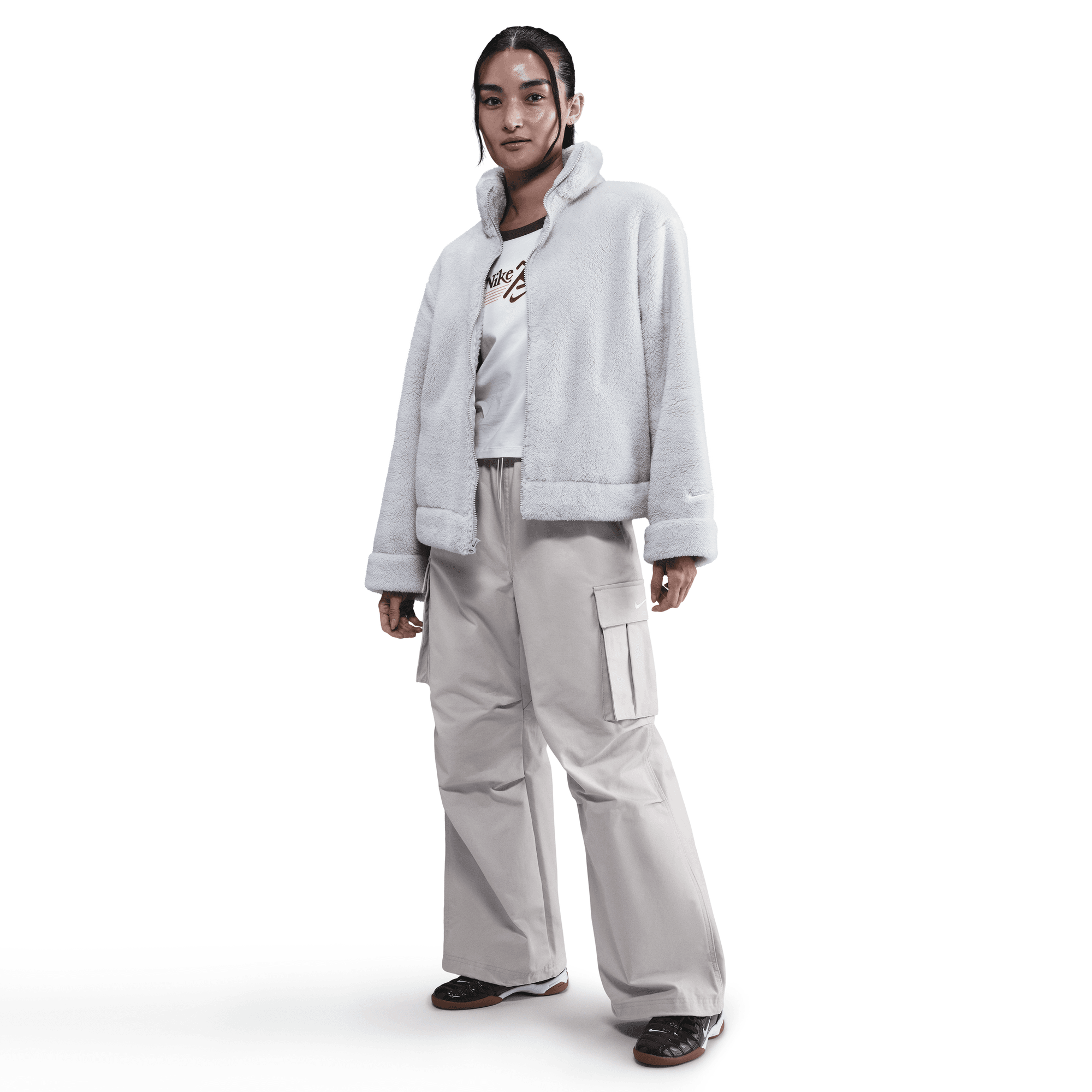 NIKE SPORTSWEAR WOMEN'S MID-RISE OVERSIZED WOVEN CARGO PANTS