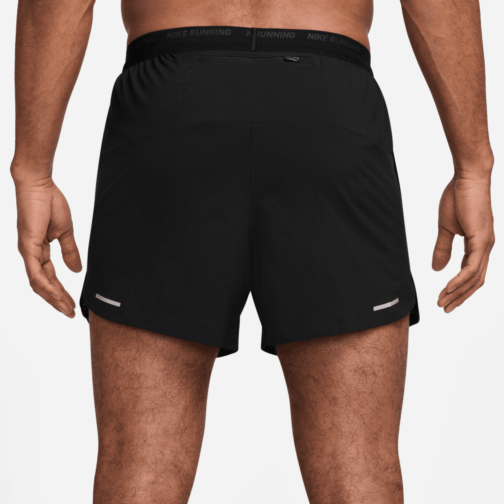 NIKE STRIDE MEN'S DRI-FIT 5" BRIEF-LINED PERFORATED RUNNING SHORTS