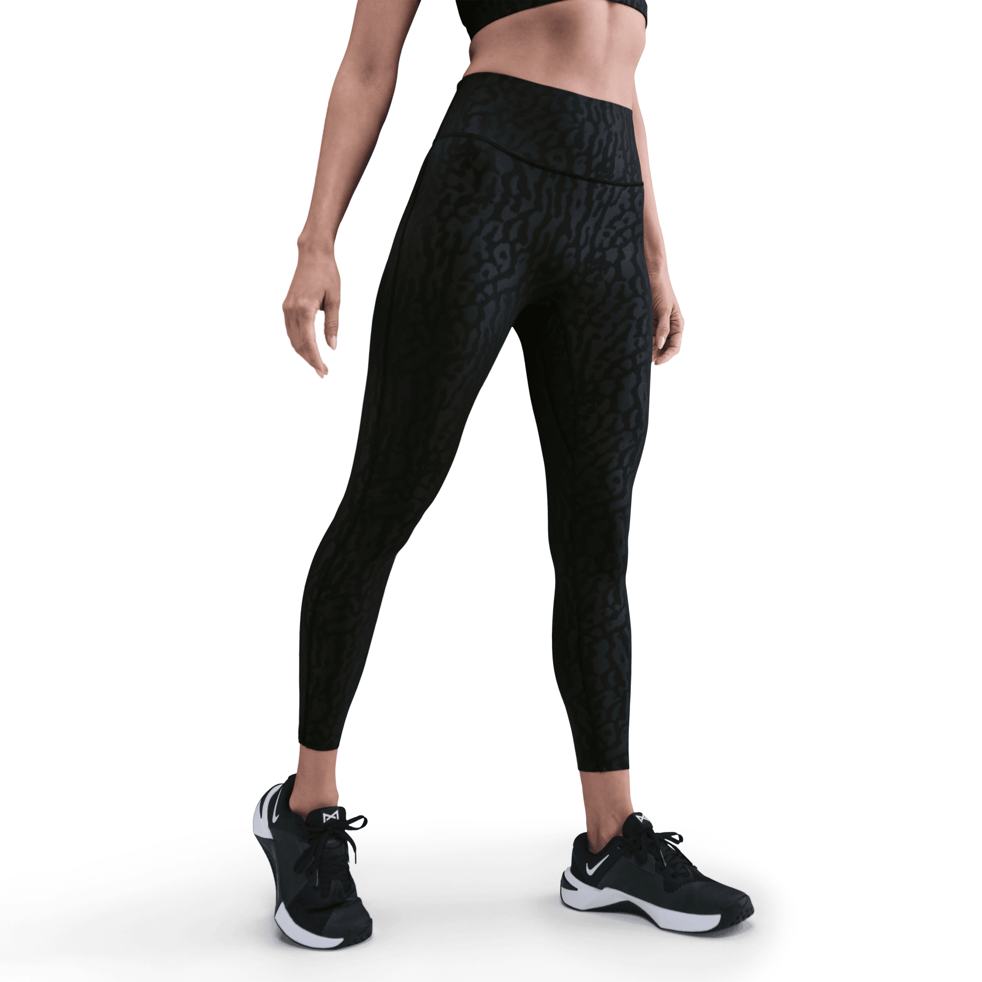 NIKE UNIVERSA WOMEN'S HIGH-WAISTED 7/8 LEGGINGS WITH NO FRONT SEAM