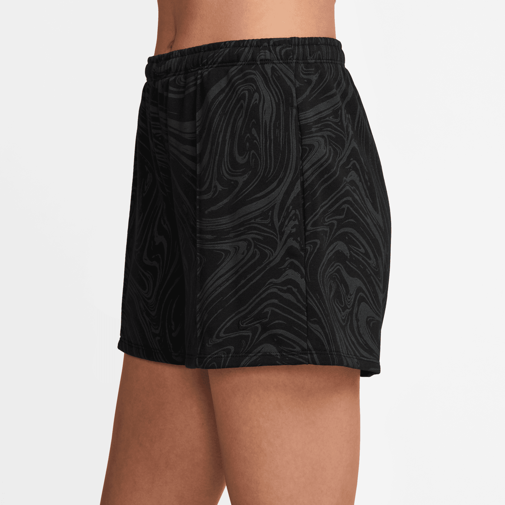 NIKE SPORTSWEAR CHILL TERRY WOMEN'S MID-RISE FRENCH PRINTED SHORTS