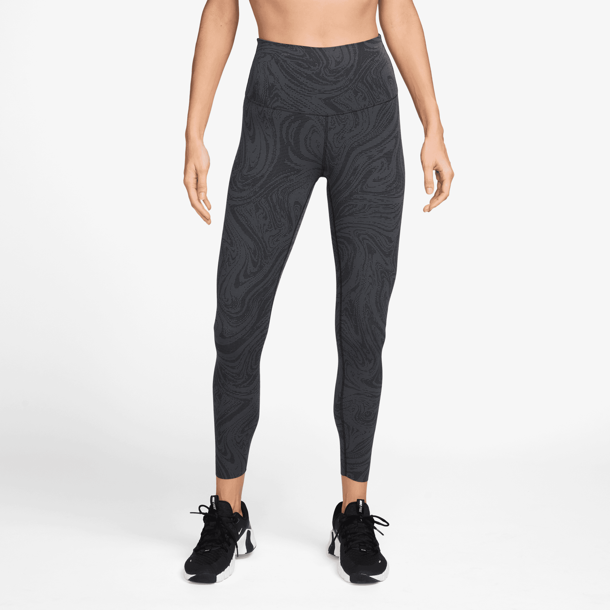 NIKE ZENVY WOMEN'S GENTLE-SUPPORT HIGH-WAISTED 7/8 PRINTED LEGGINGS