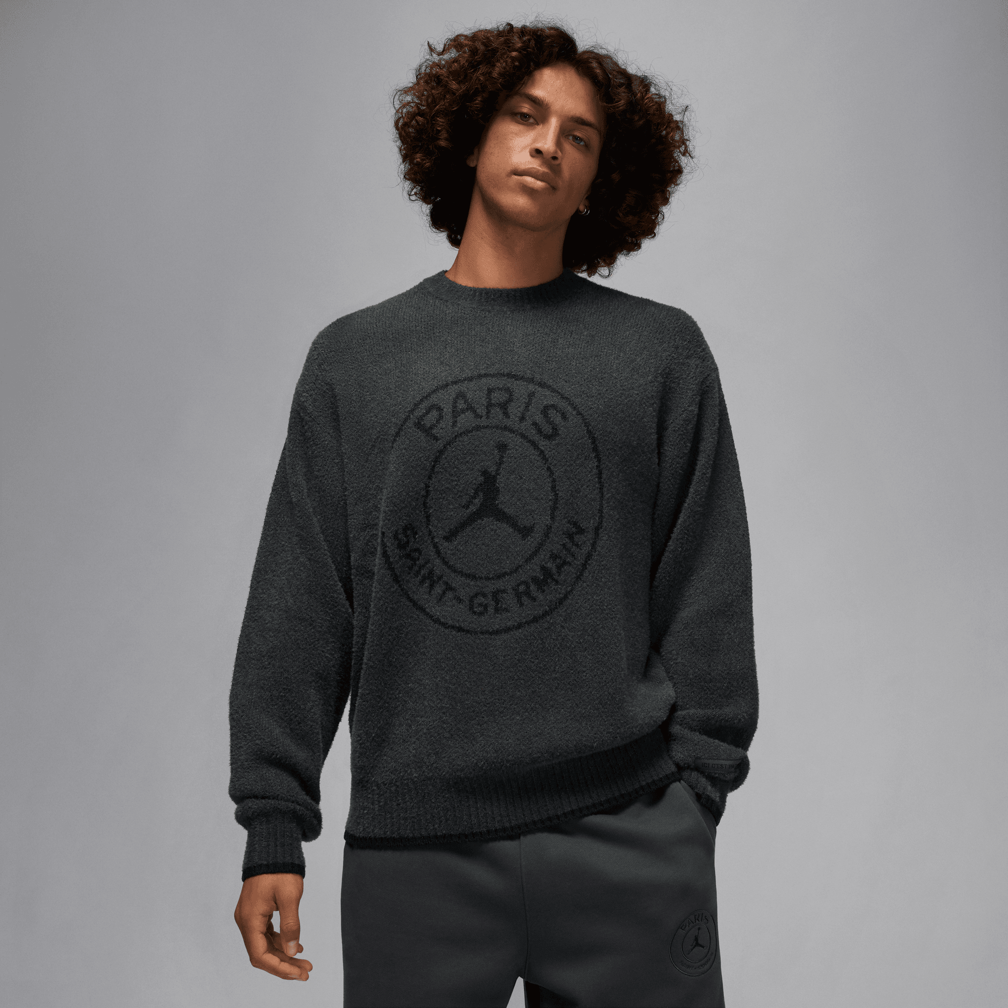 JORDAN MEN'S PSG KNIT SWEATER