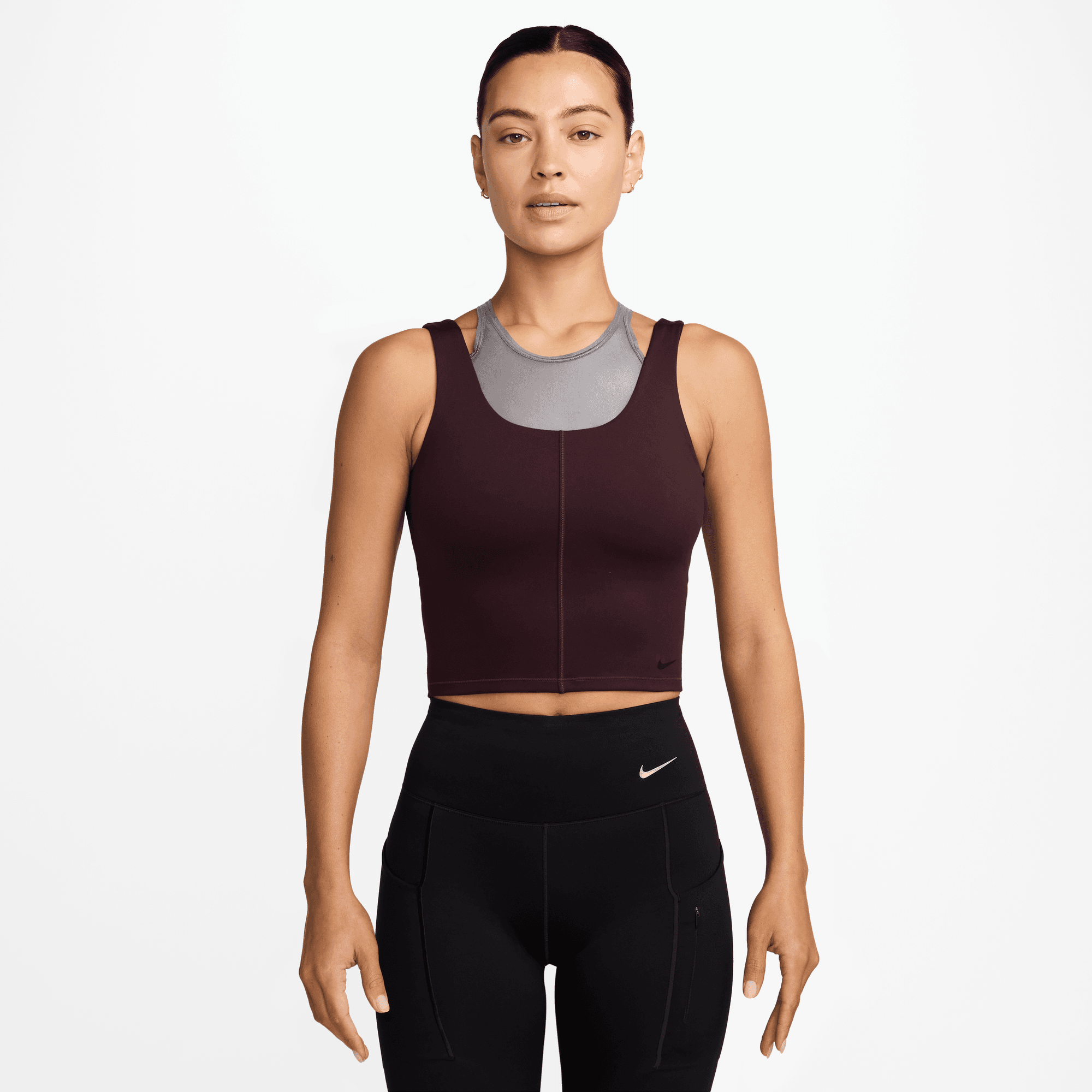 NIKE ONE FITTED WOMEN'S DRI-FIT CROPPED TANK TOP