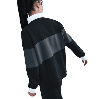 NIKE SPORTSWEAR WOMEN'S LONG-SLEEVE GRAPHIC POLO TOP