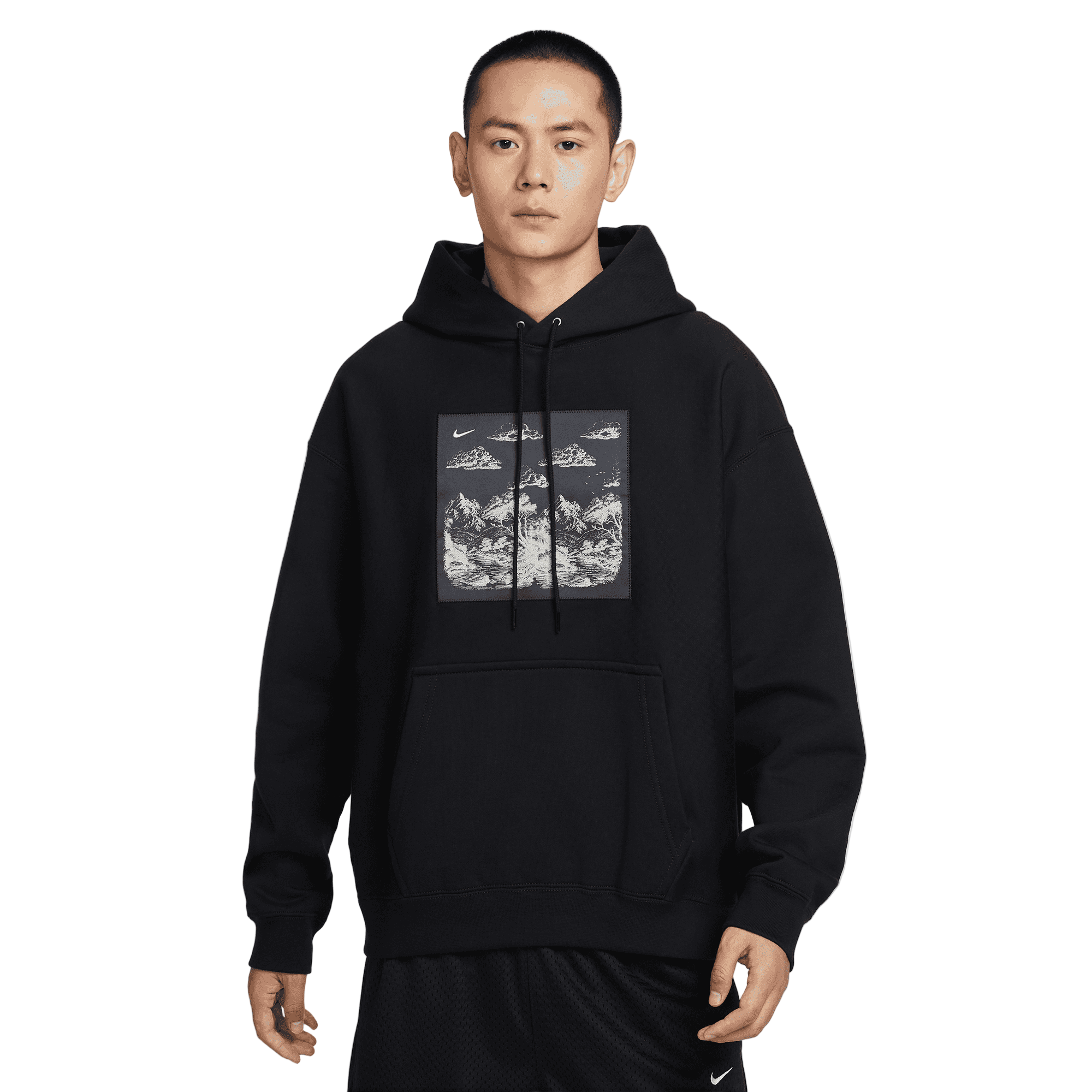 NIKE SOLO SWOOSH MEN'S PULLOVER FLEECE HOODIE