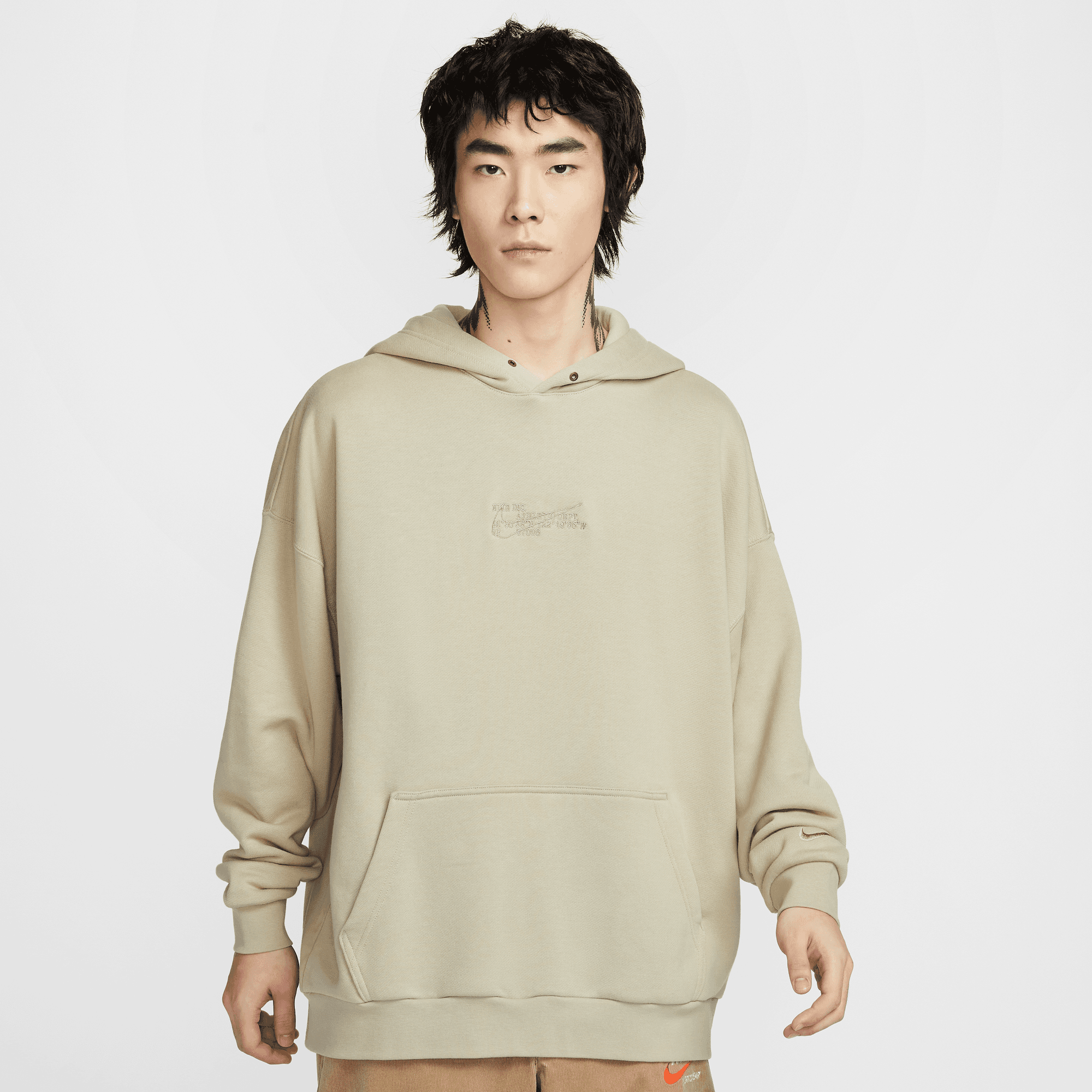 NIKE CLUB MEN'S OVERSIZED FRENCH TERRY PULLOVER HOODIE