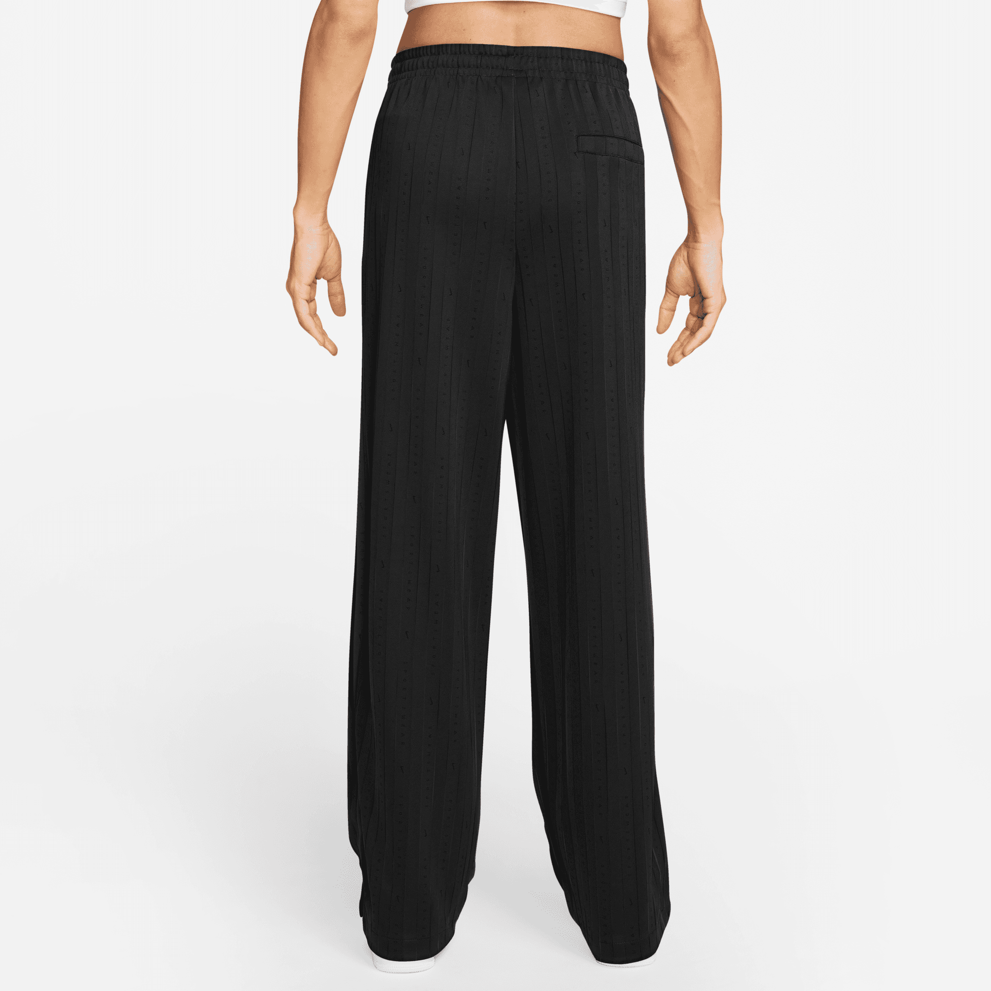 NIKE SPORTSWEAR WOMEN'S MID-RISE LOOSE JACQUARD STRIPED TRACK PANTS