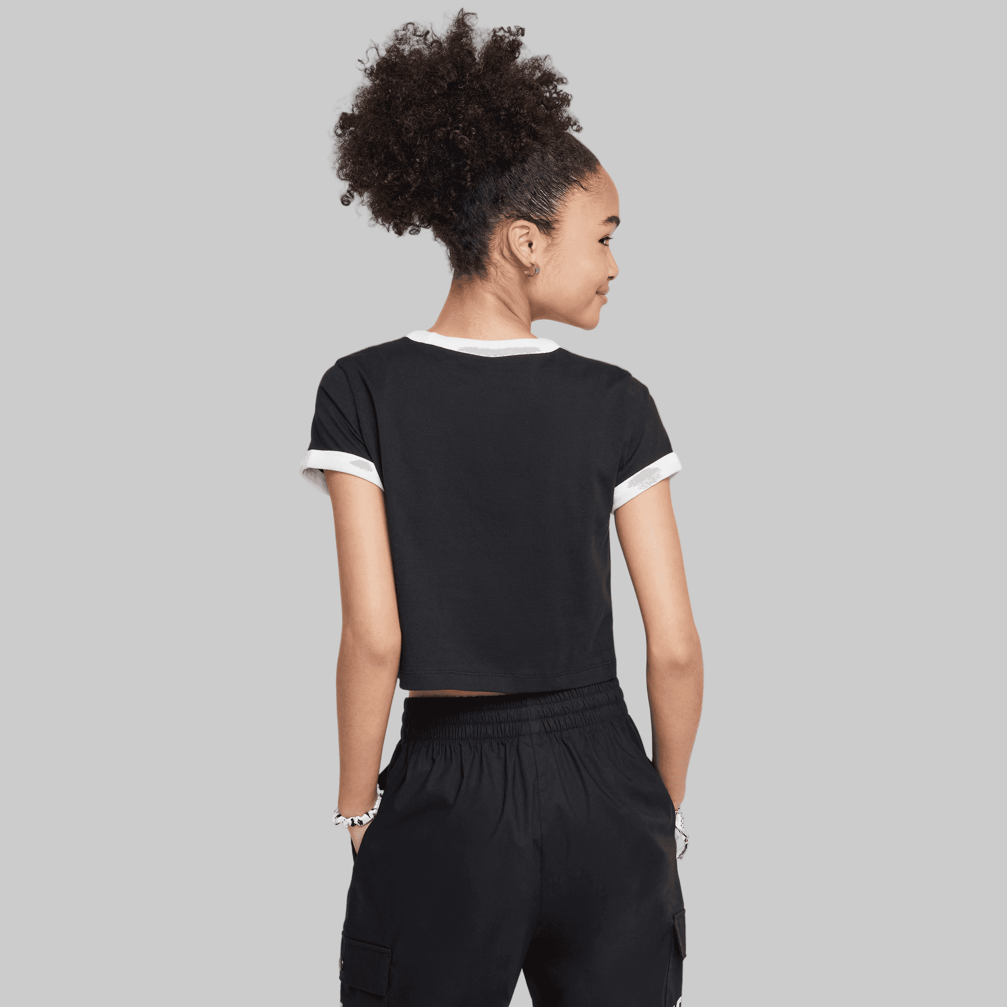 NIKE LFS BIG KIDS' (GIRLS') CROPPED T-SHIRT