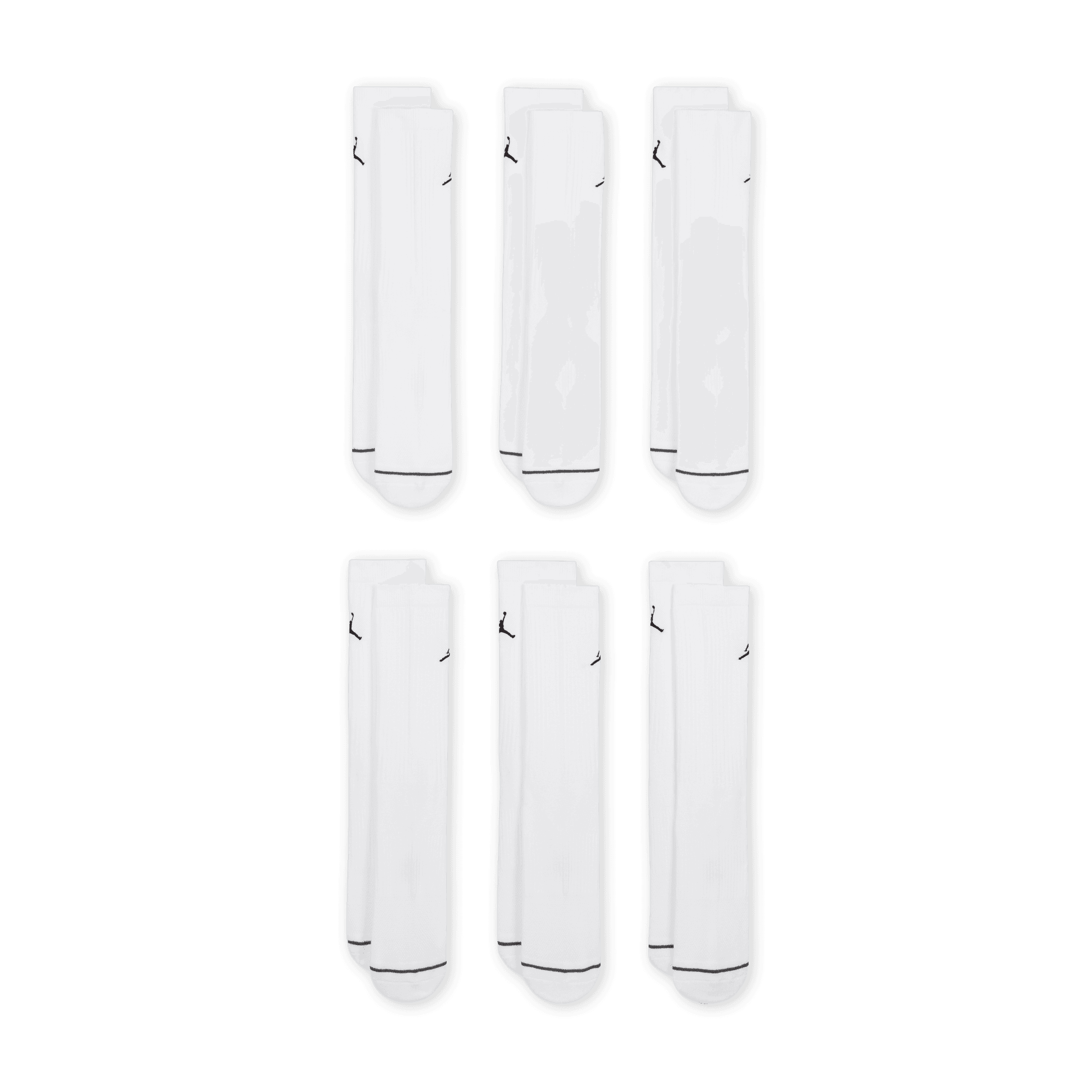 JORDAN EVERYDAY CUSHIONED CREW SOCKS (6 PAIRS)