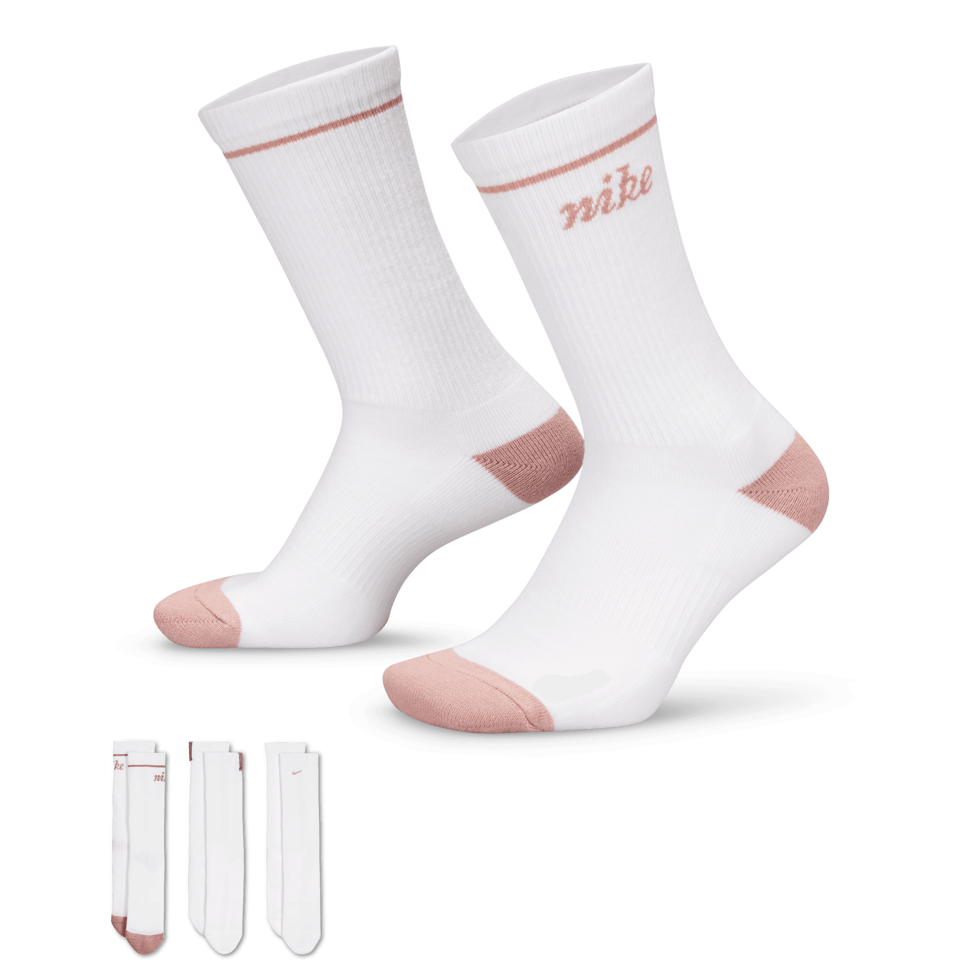 NIKE EVERYDAY PLUS CUSHIONED CREW SOCKS (3 PAIRS)