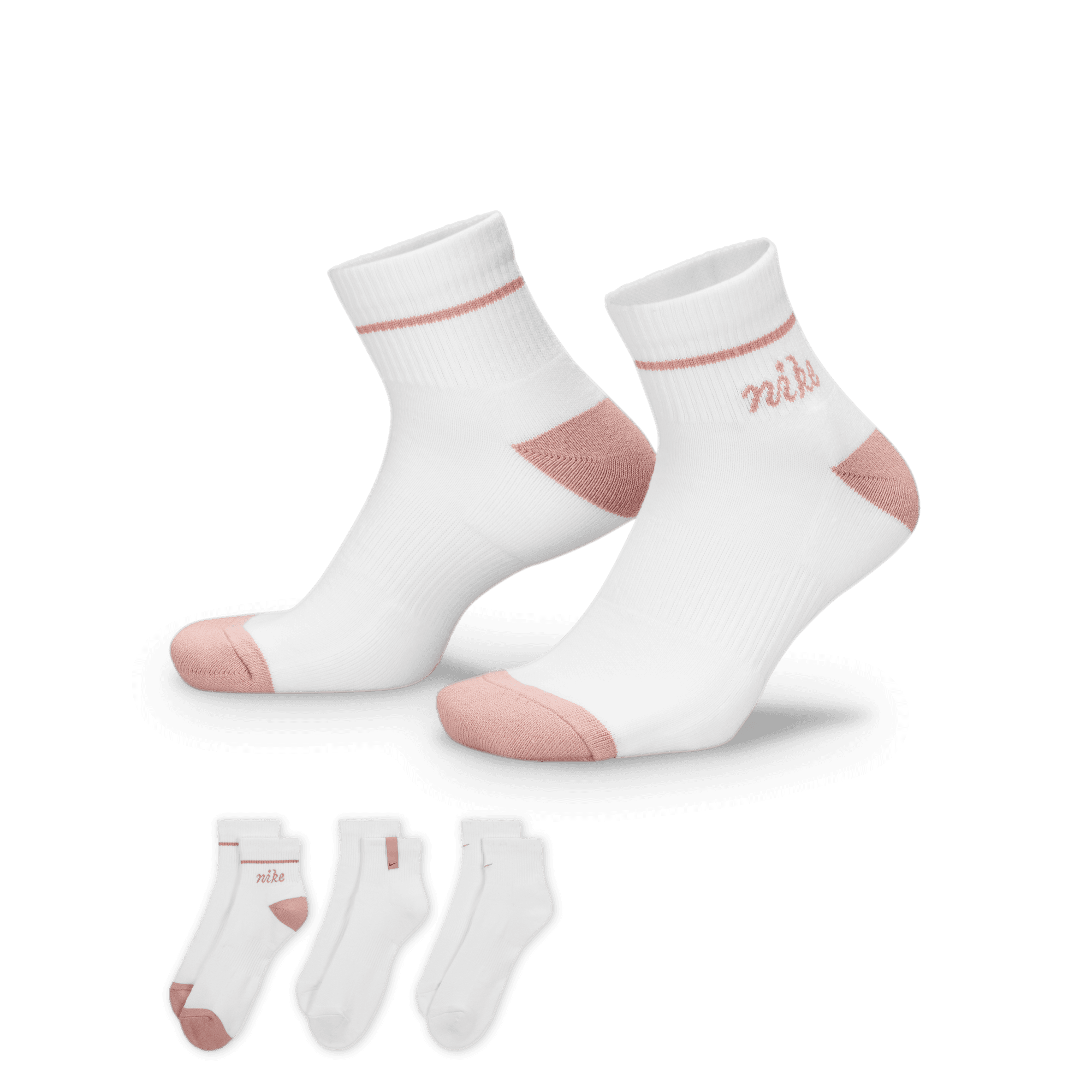 NIKE EVERYDAY PLUS CUSHIONED ANKLE SOCKS (3 PAIRS)