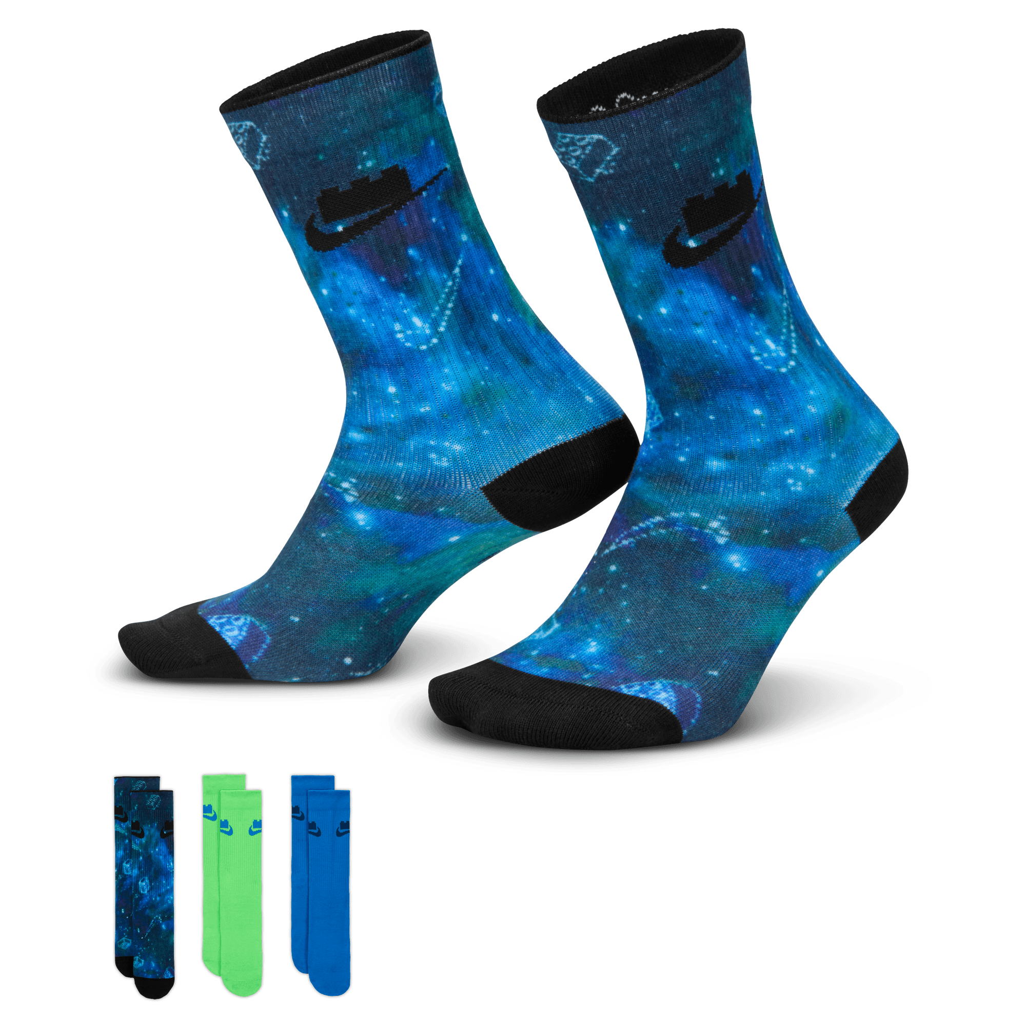 NIKE X LEGO® COLLECTION EVERYDAY ESSENTIALS CREW SOCKS (3 PAIRS)