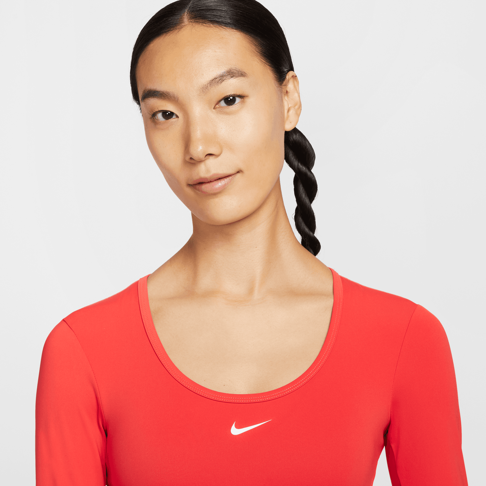 NIKE PRO WOMEN'S DRI-FIT CROPPED LONG-SLEEVE TOP