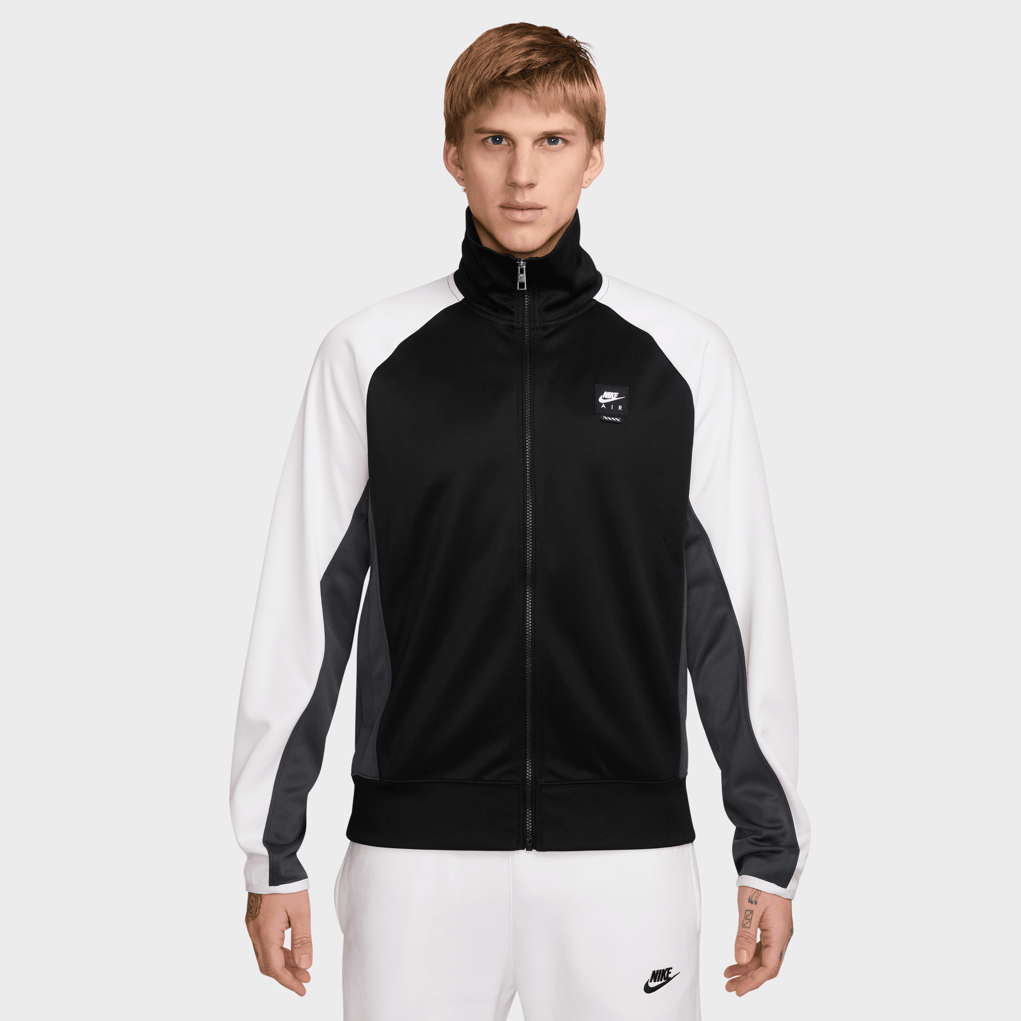 NIKE AIR MEN'S POLY-KNIT FULL-ZIP JACKET