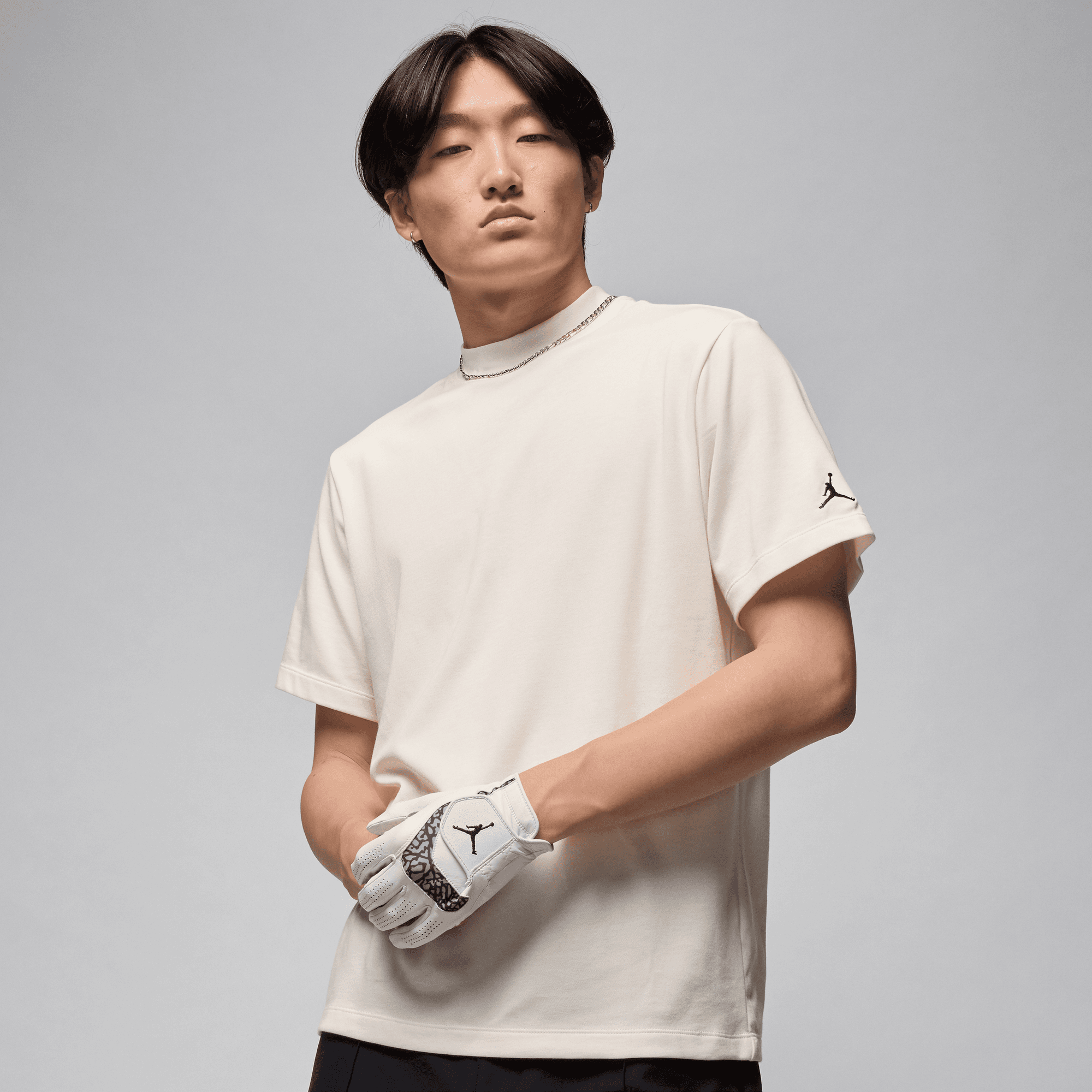 JORDAN SPORT MEN'S DRI-FIT MOCK-NECK GOLF TOP