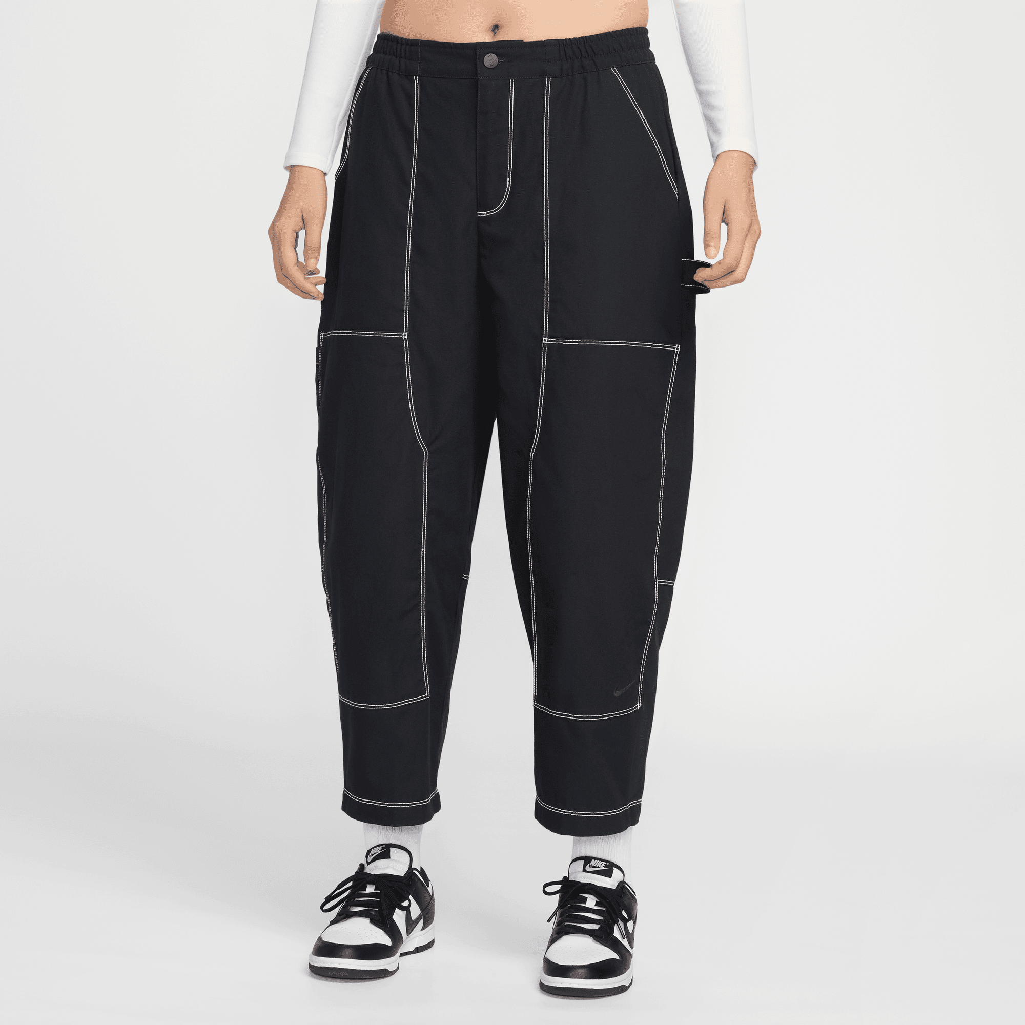 NIKE SPORTSWEAR WOMEN'S LOOSE LOW-RISE CARPENTER PANTS