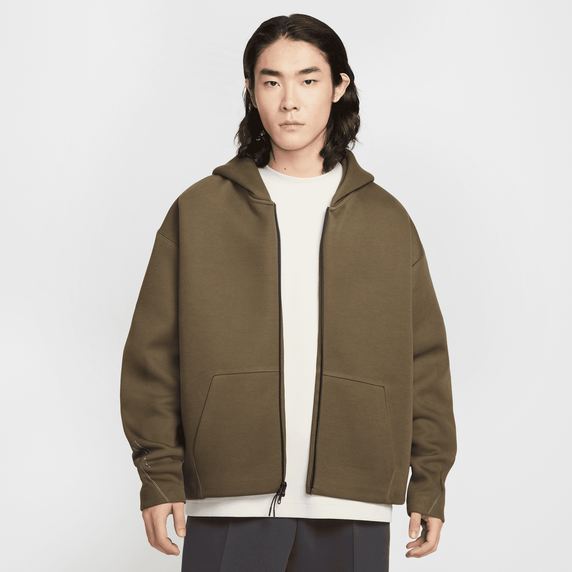 NIKE TECH MEN'S FLEECE FULL-ZIP HOODIE