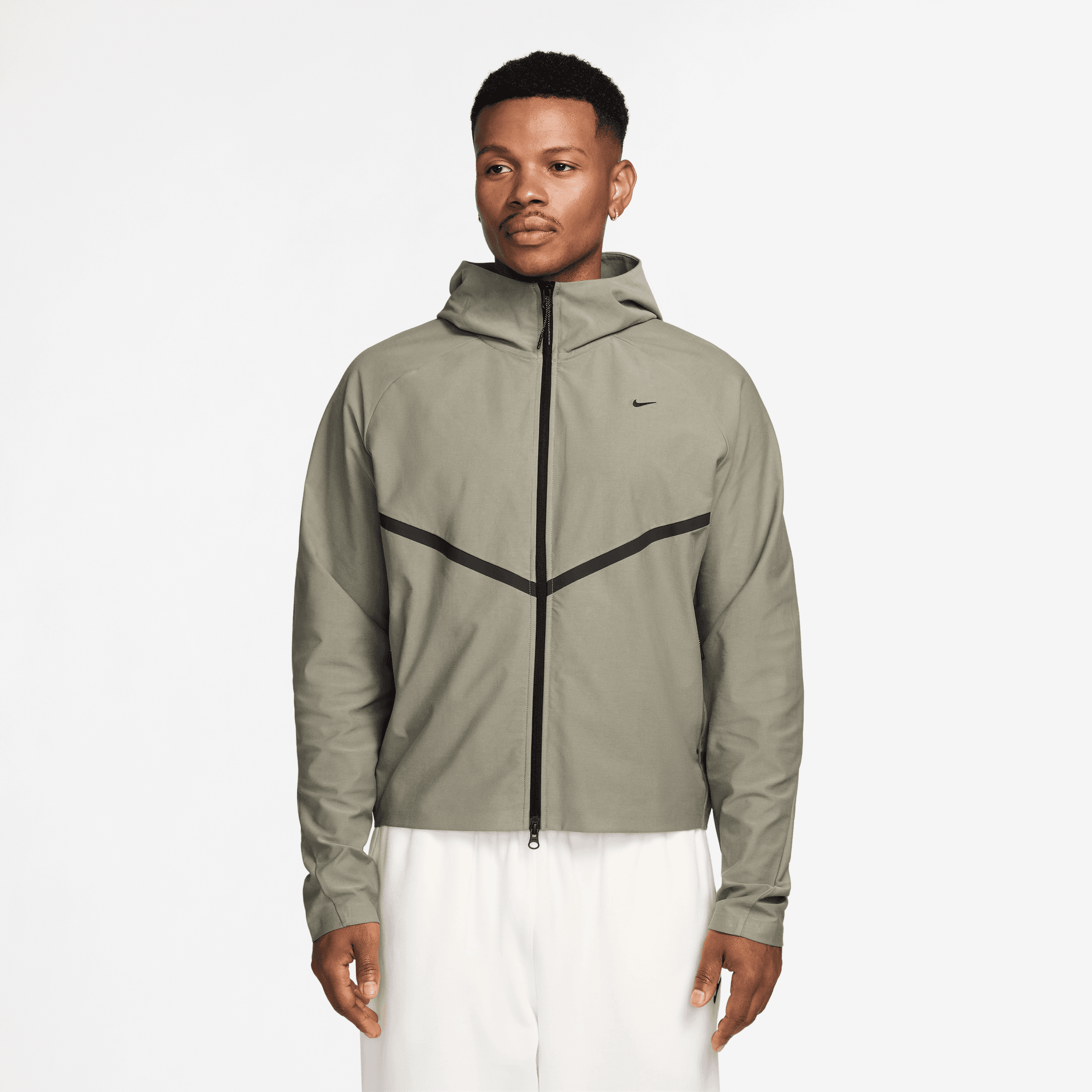 NIKE TECH MEN'S SHORI KNIT FULL-ZIP WINDRUNNER JACKET