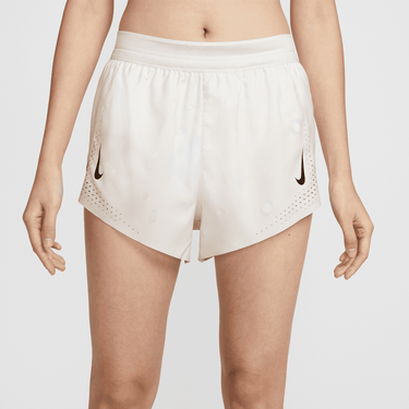 NIKE AEROSWIFT WOMEN'S DRI-FIT ADV MID-RISE BRIEF-LINED 3" RUNNING SHORTS