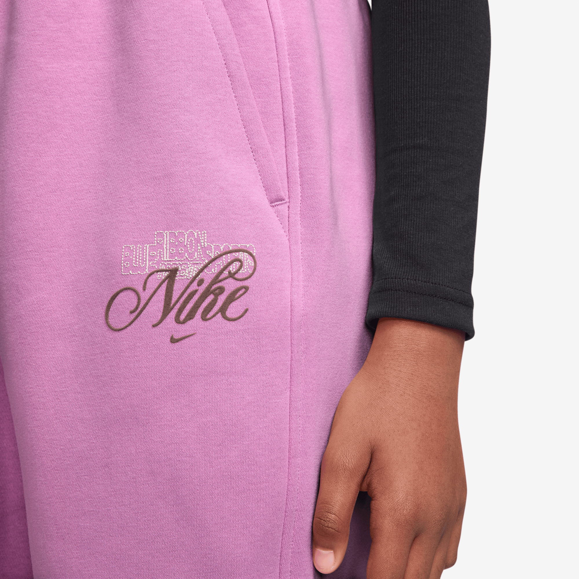 NIKE SPORTSWEAR CLUB FLEECE GIRLS' LOOSE GRAPHIC PANTS