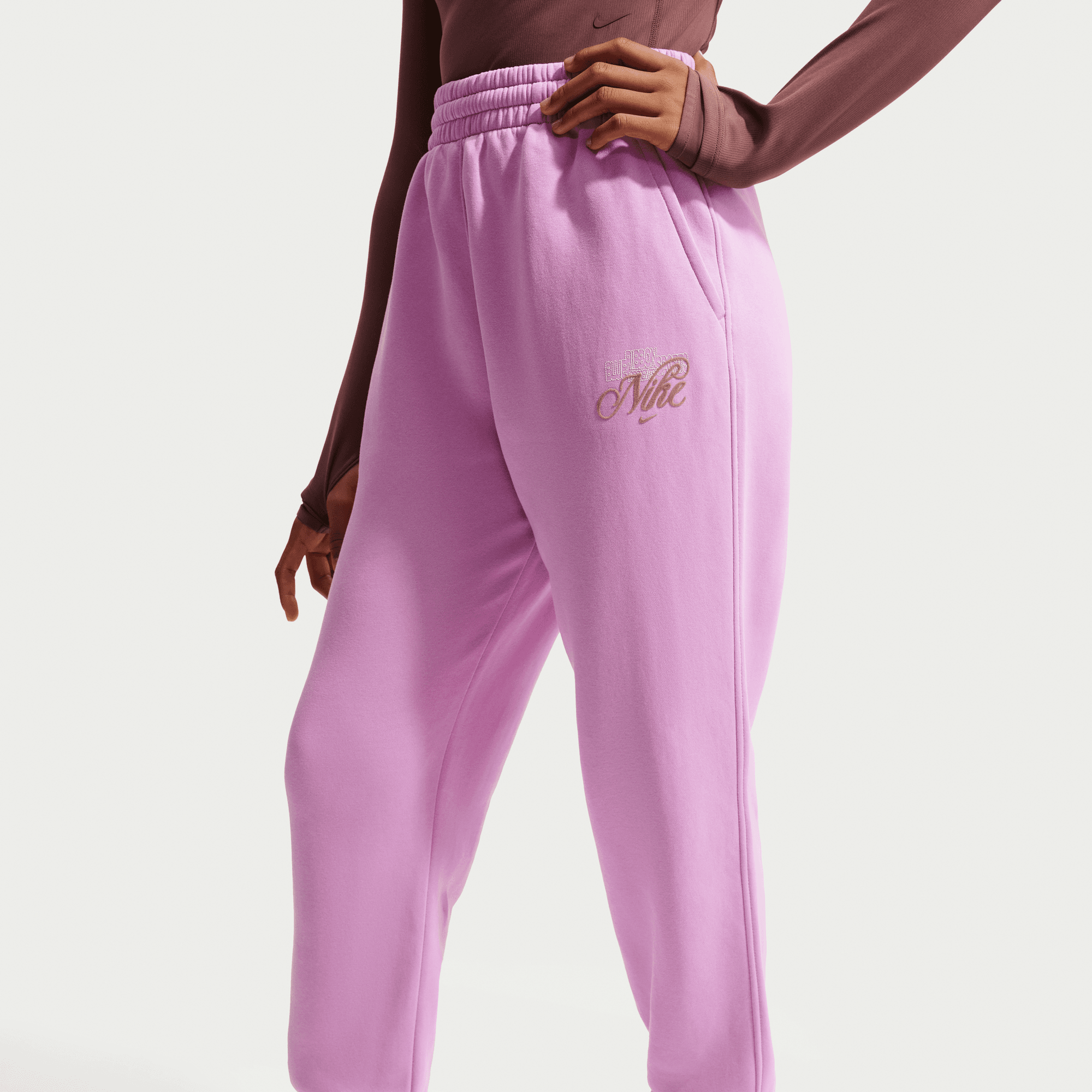 NIKE SPORTSWEAR CLUB FLEECE GIRLS' LOOSE GRAPHIC PANTS