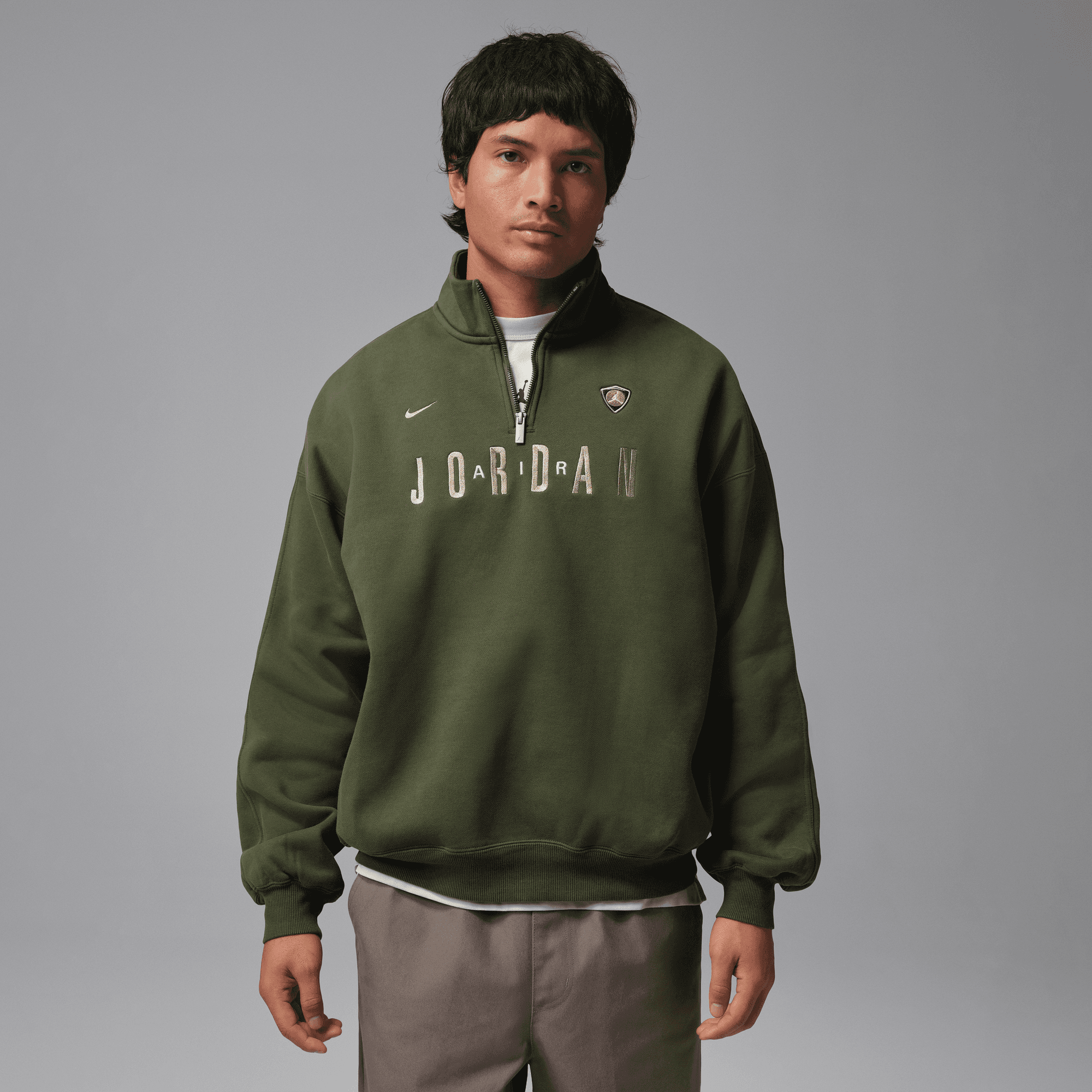 JORDAN FLIGHT MEN'S GRAPHIC FLEECE 1/4-ZIP