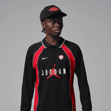 JORDAN FLIGHT MEN'S LONG-SLEEVE POLO JERSEY