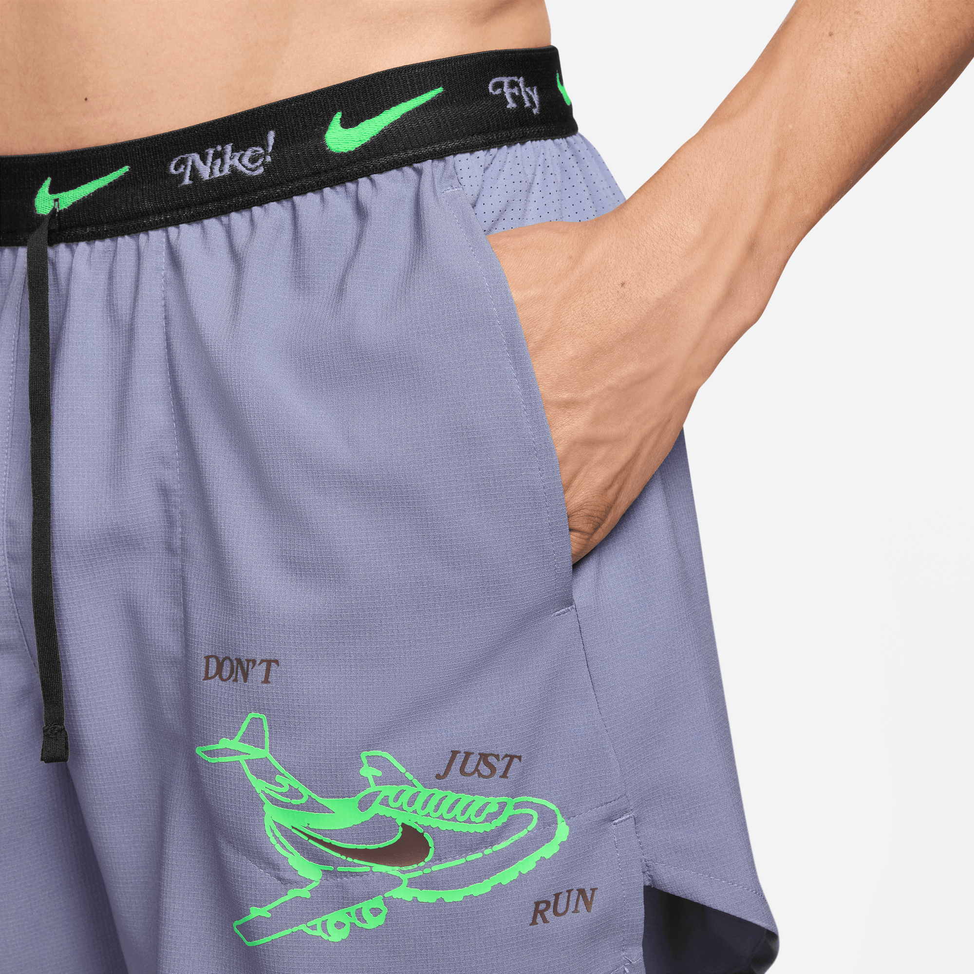 NIKE STRIDE "FLY NIKE" MEN'S DRI-FIT 5" BRIEF-LINED RUNNING SHORTS