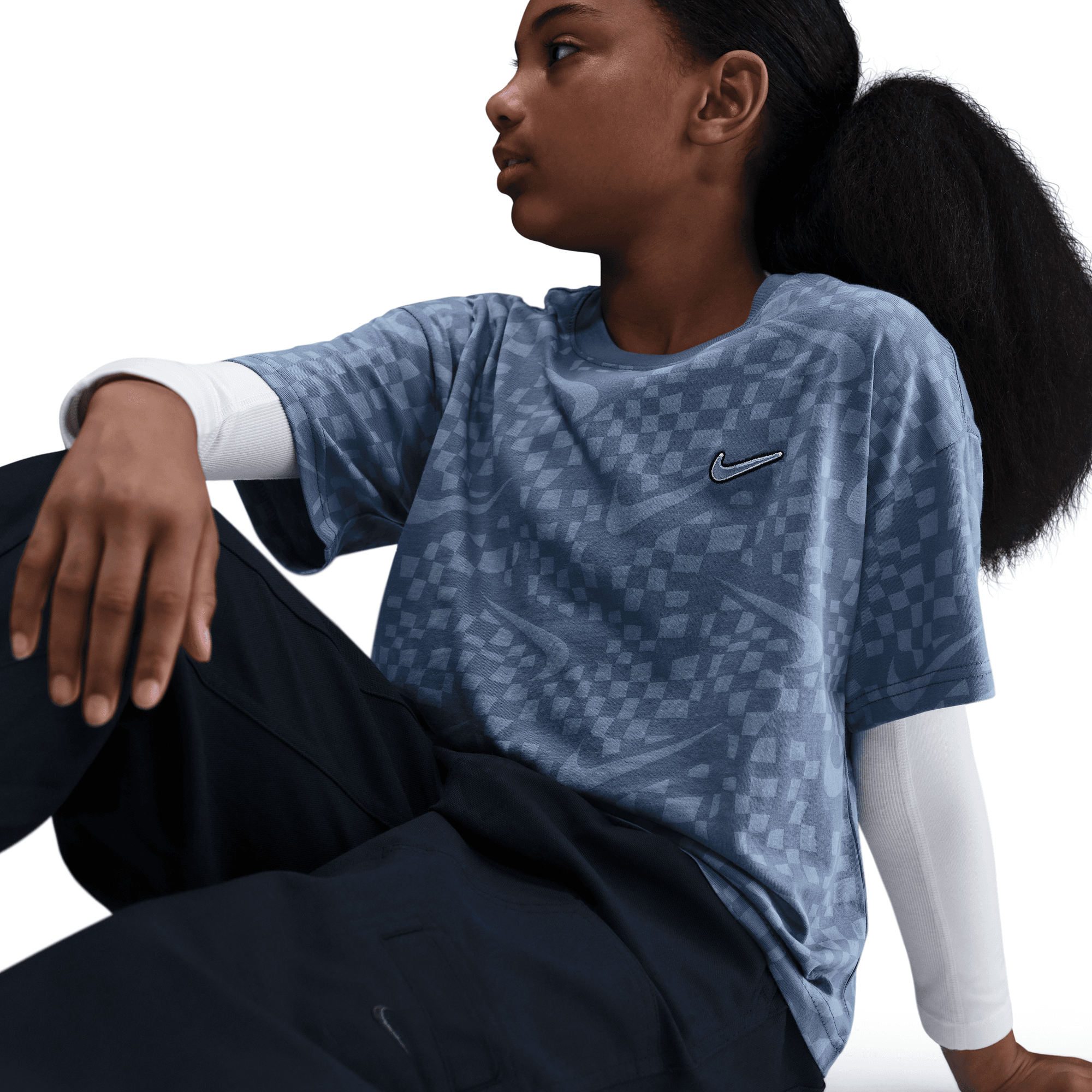 NIKE LFS BIG KIDS' (GIRLS') T-SHIRT