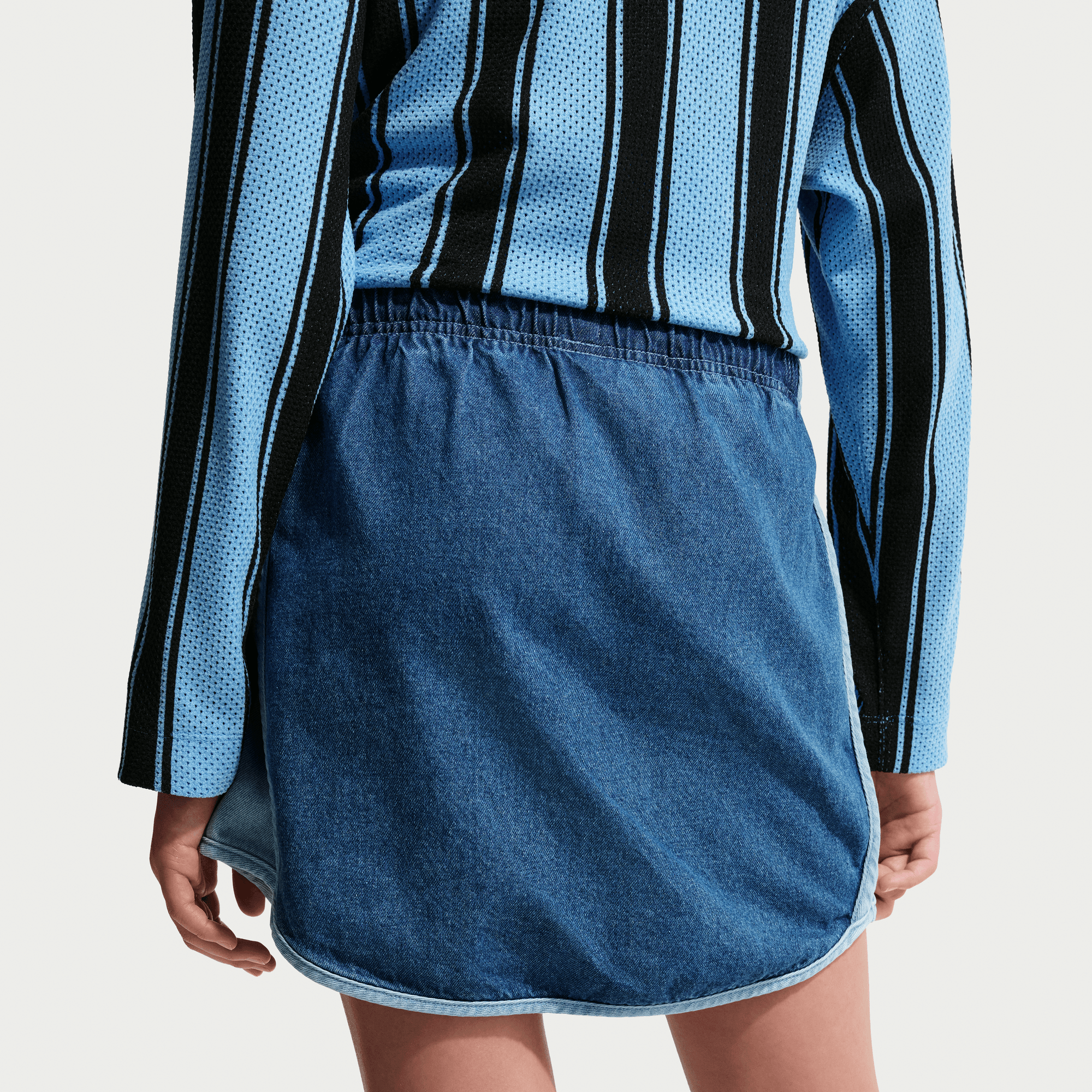 NIKE SPORTSWEAR COLLECTION BIG KIDS' (GIRLS') DENIM SKIRT