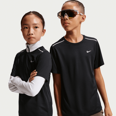 NIKE MILER BIG KIDS' DRI-FIT SHORT-SLEEVE TOP