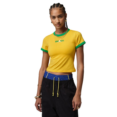 JORDAN WOMEN'S GRAPHIC BRAZIL CREWNECK SHIRT