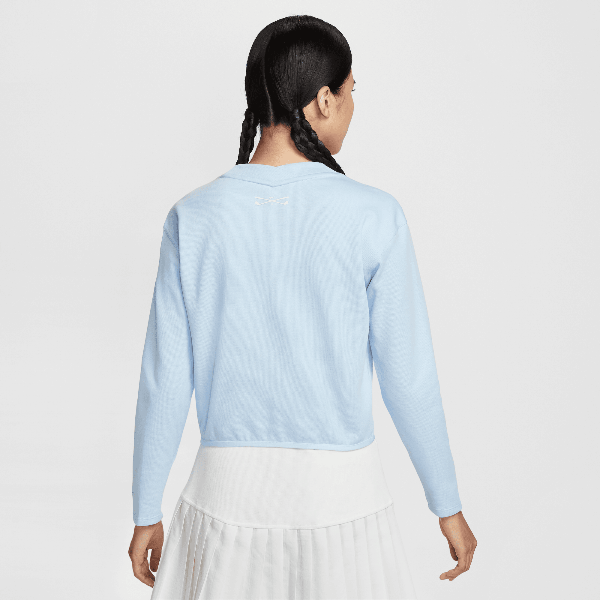NIKE WOMEN'S V-NECK LONG-SLEEVE GOLF TOP