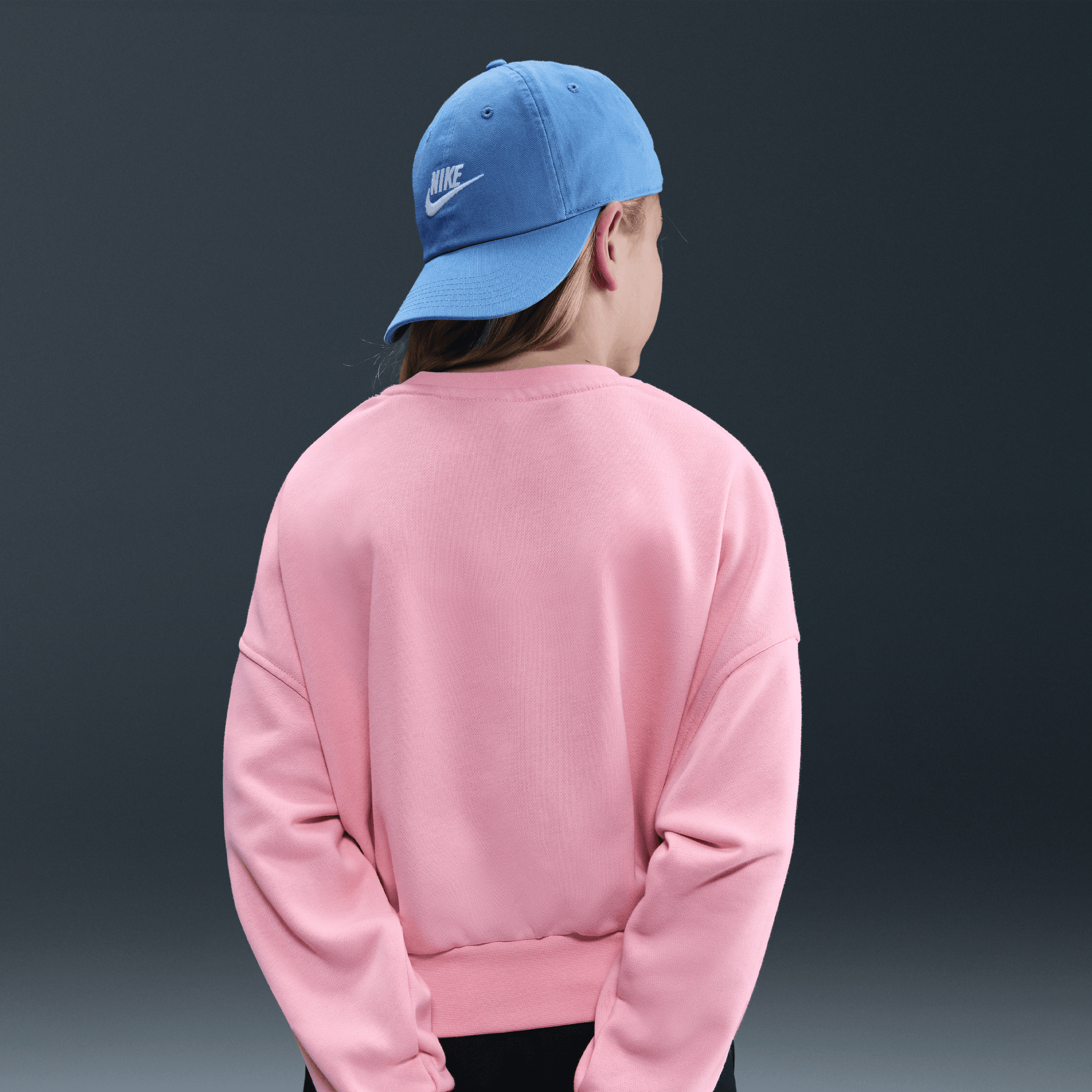 Nike Sportswear Club Fleece Pink And Grey Nike Jumper NIKE