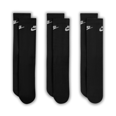 NIKE EVERYDAY ELEVATED CREW SOCKS (3 PAIRS)