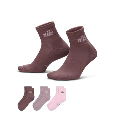 NIKE EVERYDAY ELEVATED ANKLE SOCKS (3 PAIRS)