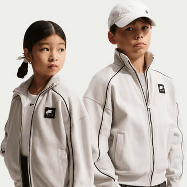 NIKE AIR BIG KIDS' FLEECE TRACK JACKET