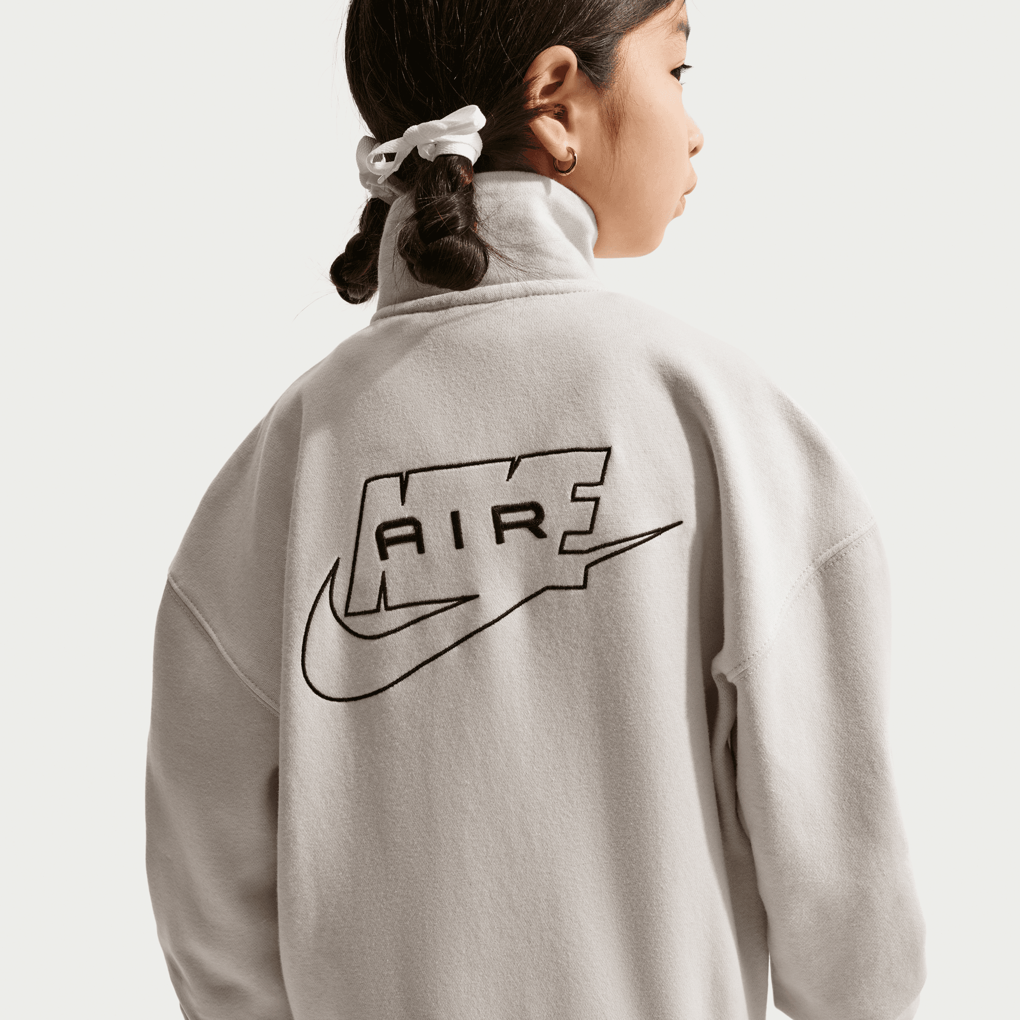 NIKE AIR BIG KIDS' FLEECE TRACK JACKET