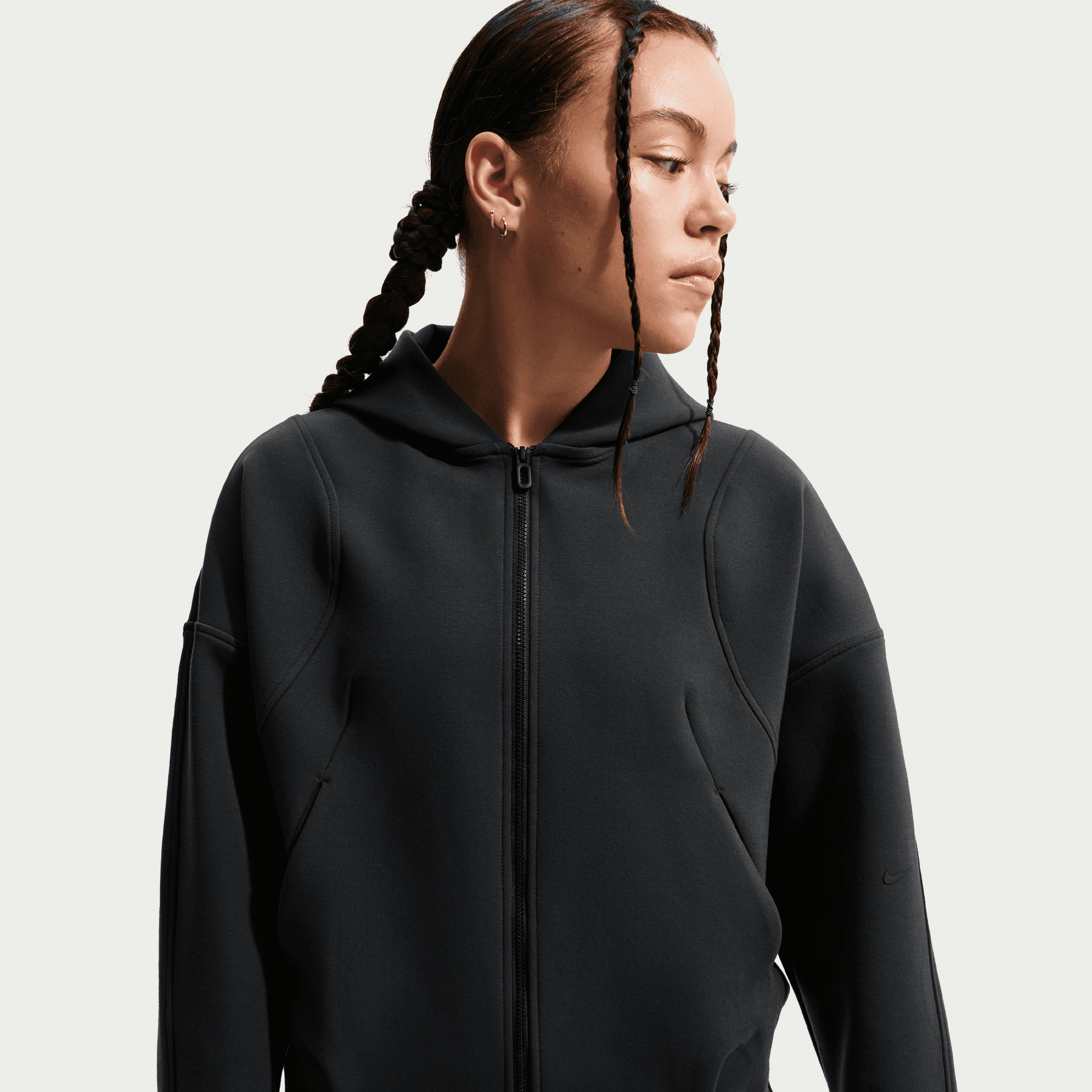 NIKE MAVN GIRLS' THERMA-FIT KNIT FULL-ZIP HOODIE