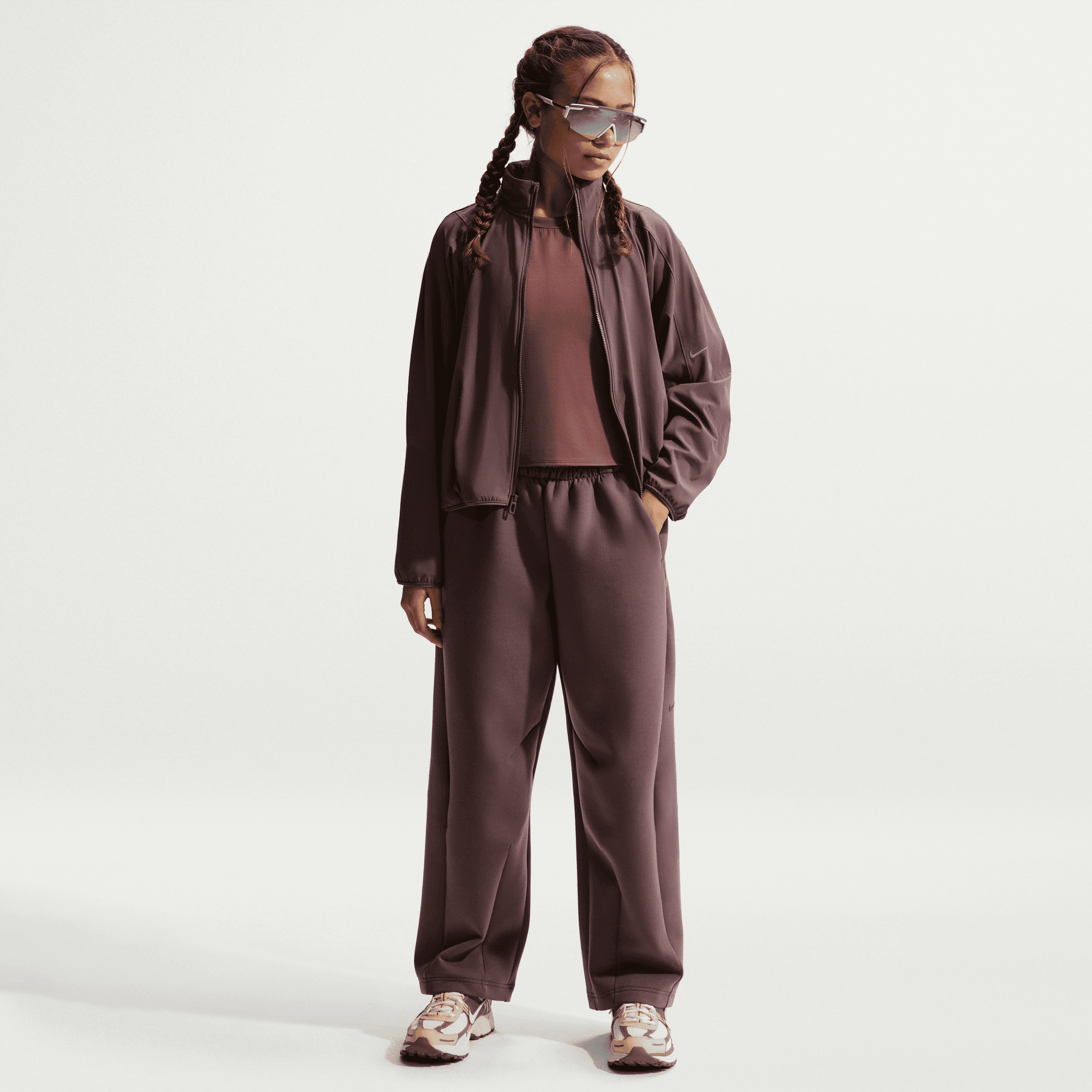 NIKE MAVN GIRLS' HIGH-RISE THERMA-FIT KNIT PANTS