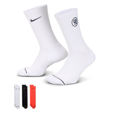 NIKE TOTAL 90 EVERYDAY CUSHIONED CREW SOCKS (3 PAIRS)